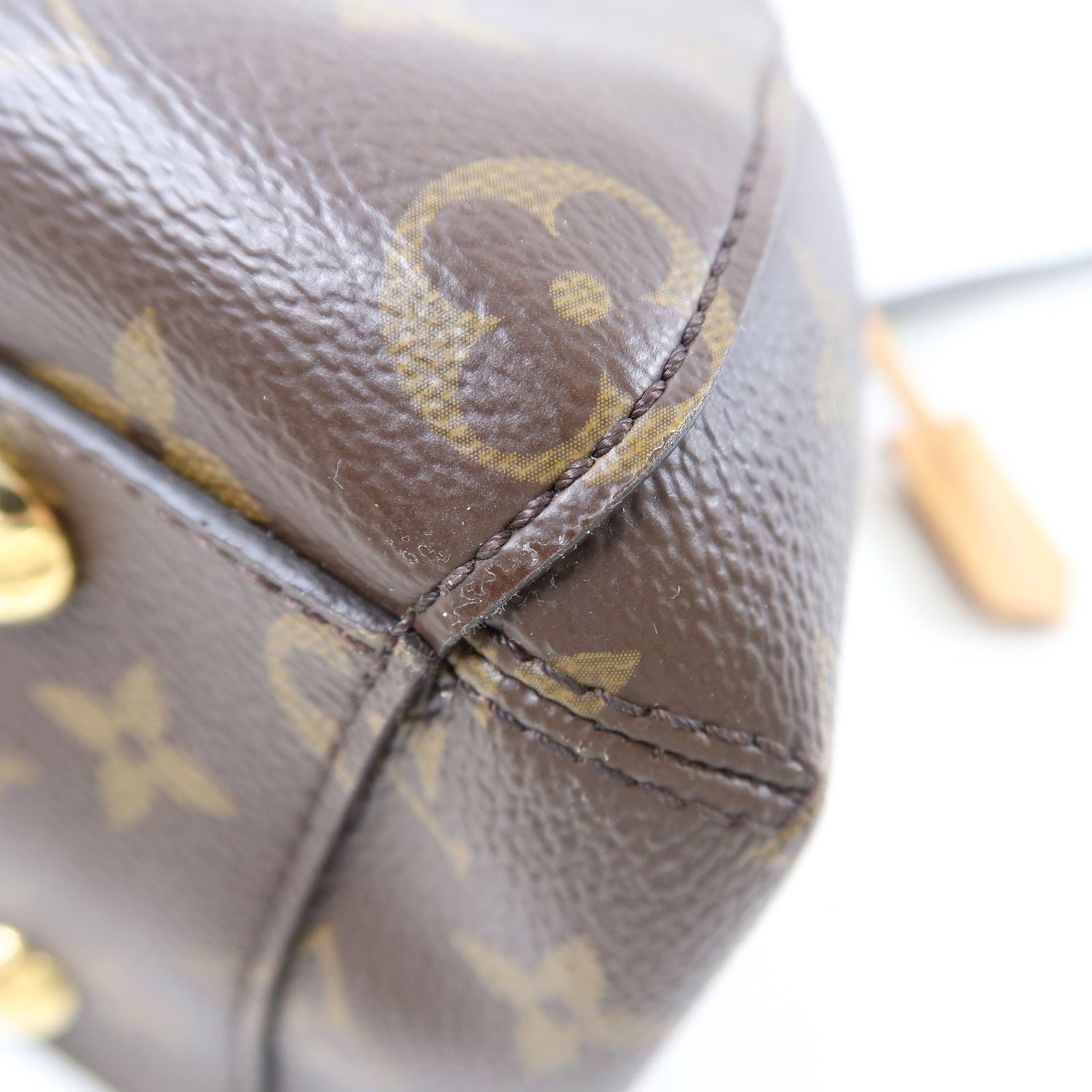 Louis Vuitton Monogram Montaigne Bb Hand-turn Shoulder Bag Palm Color Brown Brown 2way Shoulder Bag M 41055