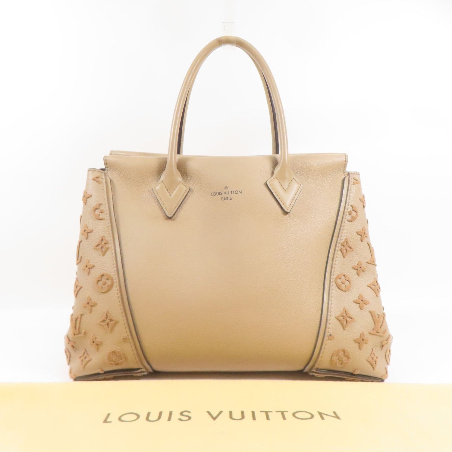 Louis Vuitton Cowhide Leather/sheep Carpet Tote W Pm Kinpaku Hand-turned Bag