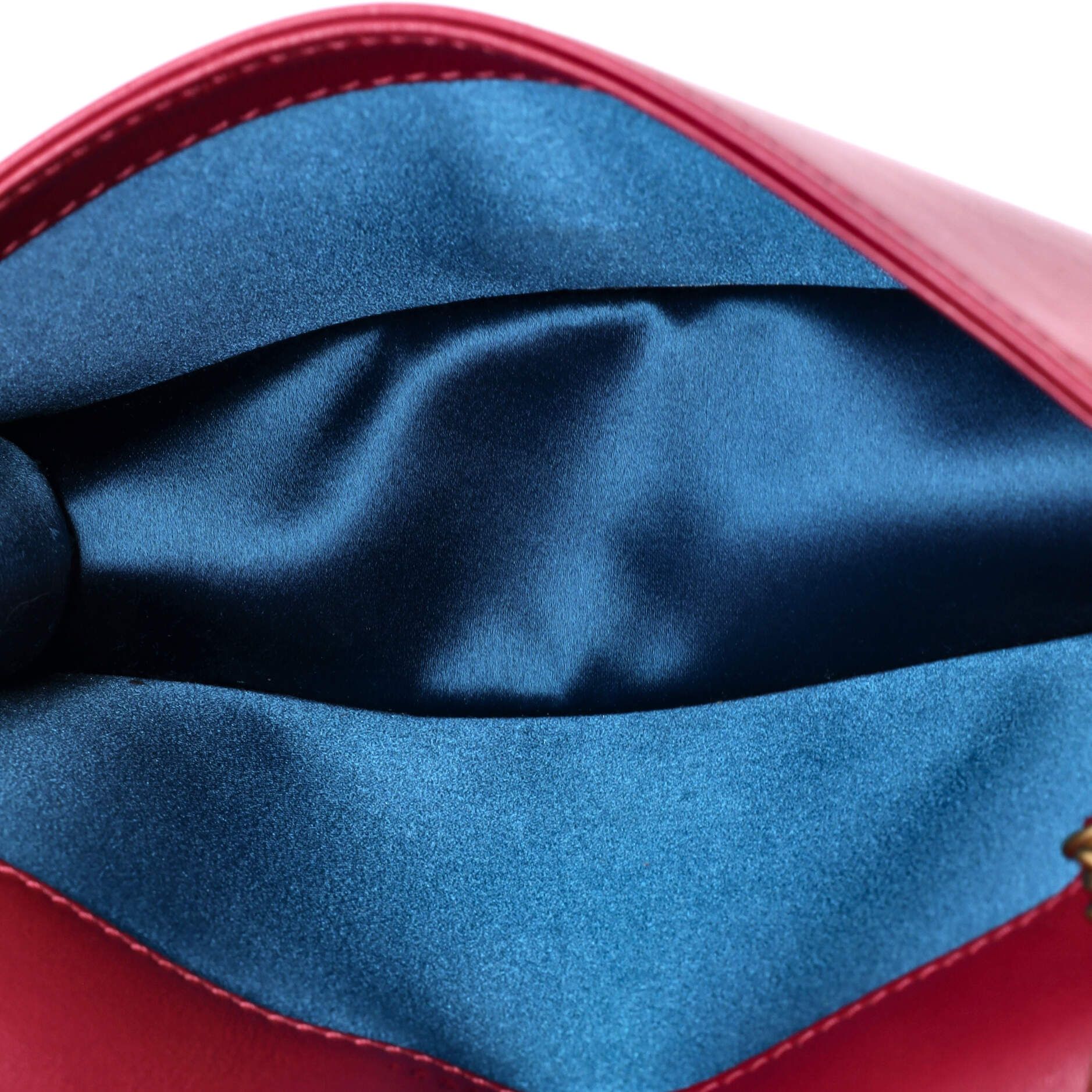 Gucci GG Marmont Chain Flap Bag Embroidered Matelasse Velvet Mini