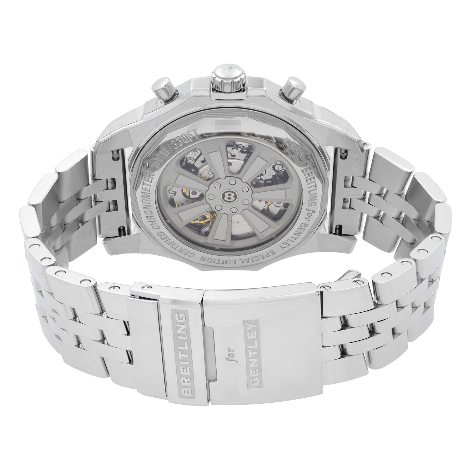 Breitling Bentley 05 Unitime Steel White Dial Mens Watch AB0521U0/A768-990A
