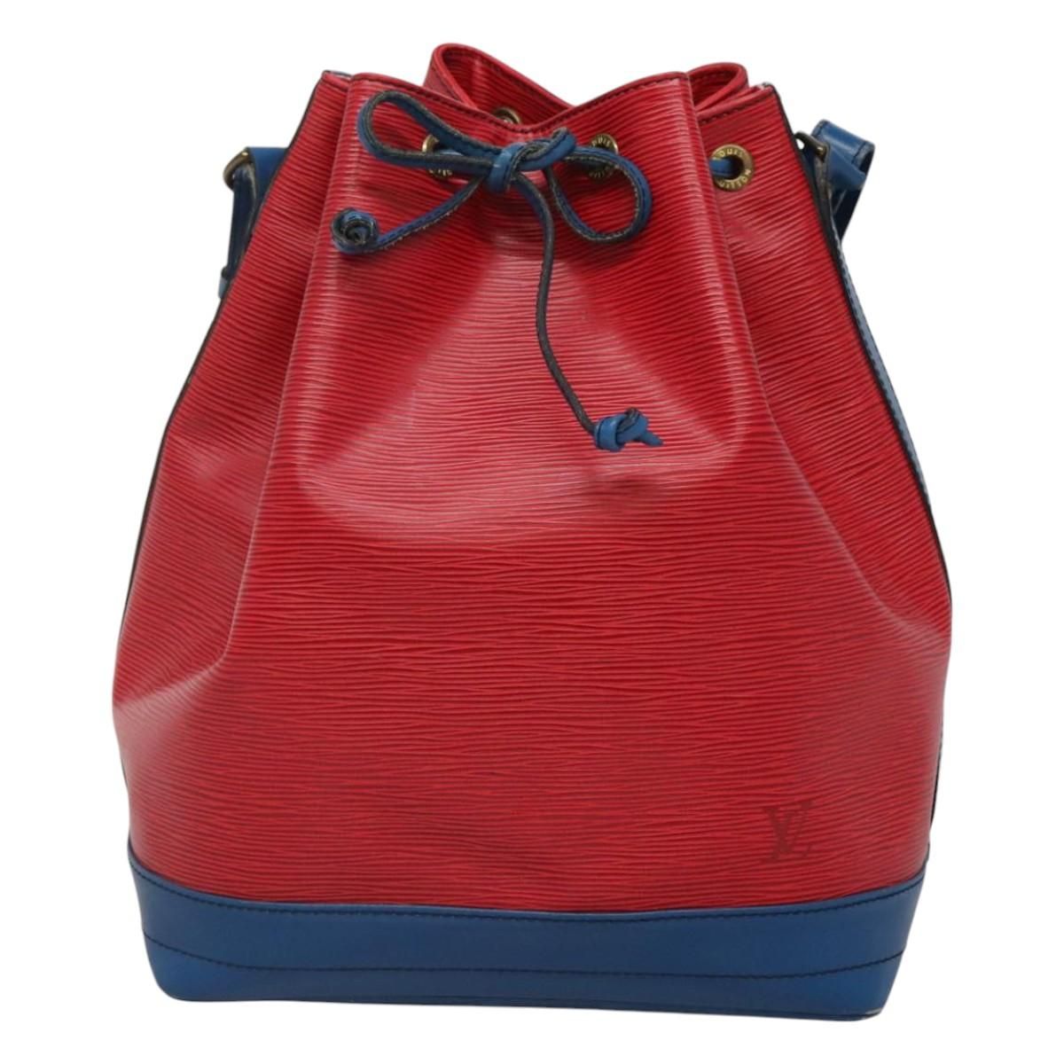 Louis Vuitton Epi Noe Shoulder Bag Bicolor Red Blue M 44084 Lv Auth