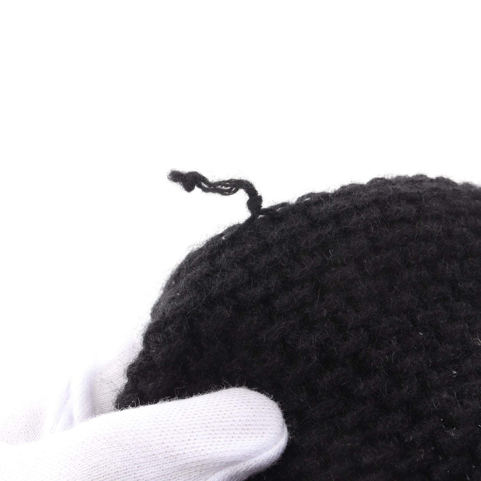 Chanel Black Coco Mark Scarf Other Cashmere