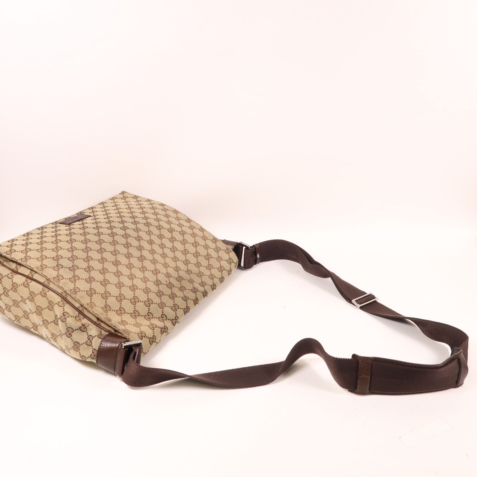 Gucci Canvas Shoulder Bag Brown Canvas 145861
