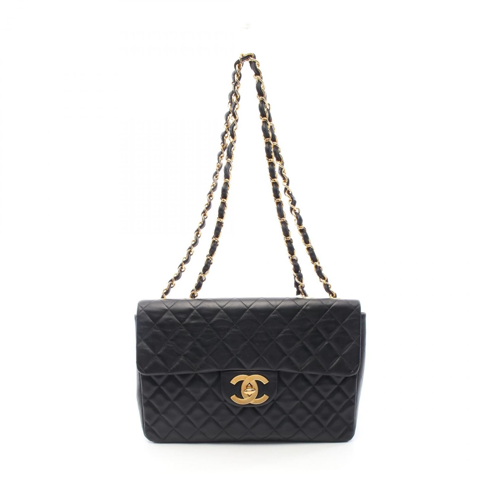 Chanel Maxi XL Turnlock Half Flap, Lambskin Quilted