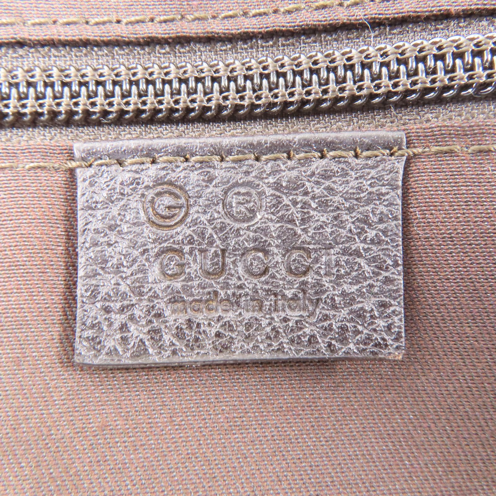 Gucci Canvas Shoulder Bag Brown Gg Canvas 190628