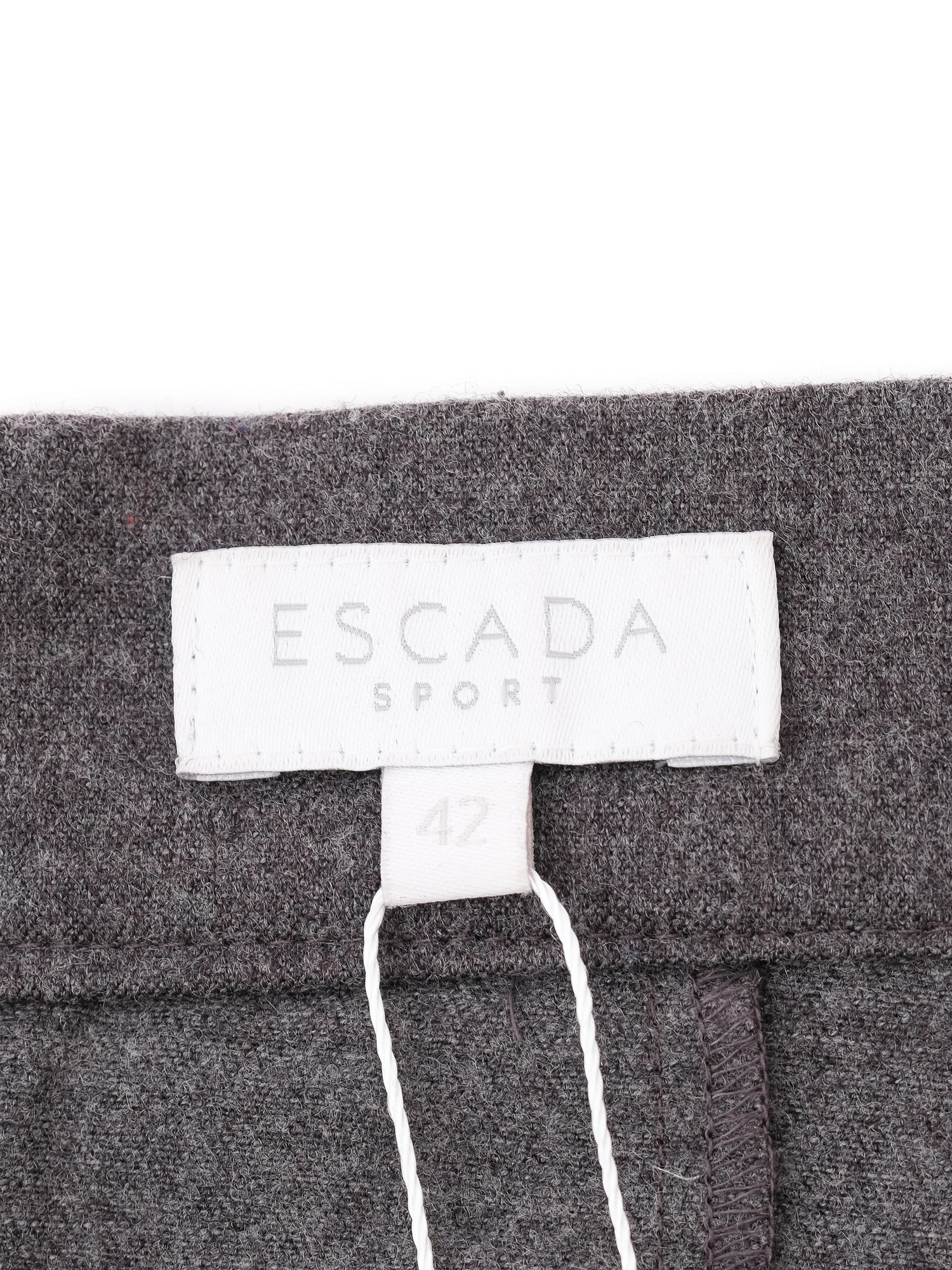 Excellent ESCADA Gray Wool Trousers Women&