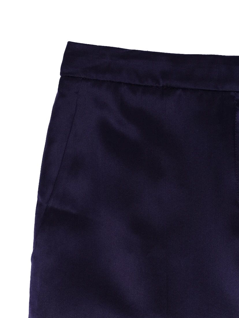 Excellent Alberta Ferretti Purple Silk Pants Size S