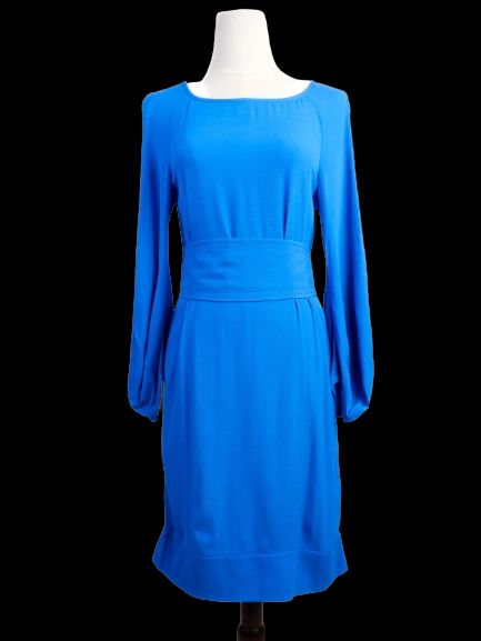 Excellent Diane von Furstenberg Blue Long Sleeve Dress Size XS