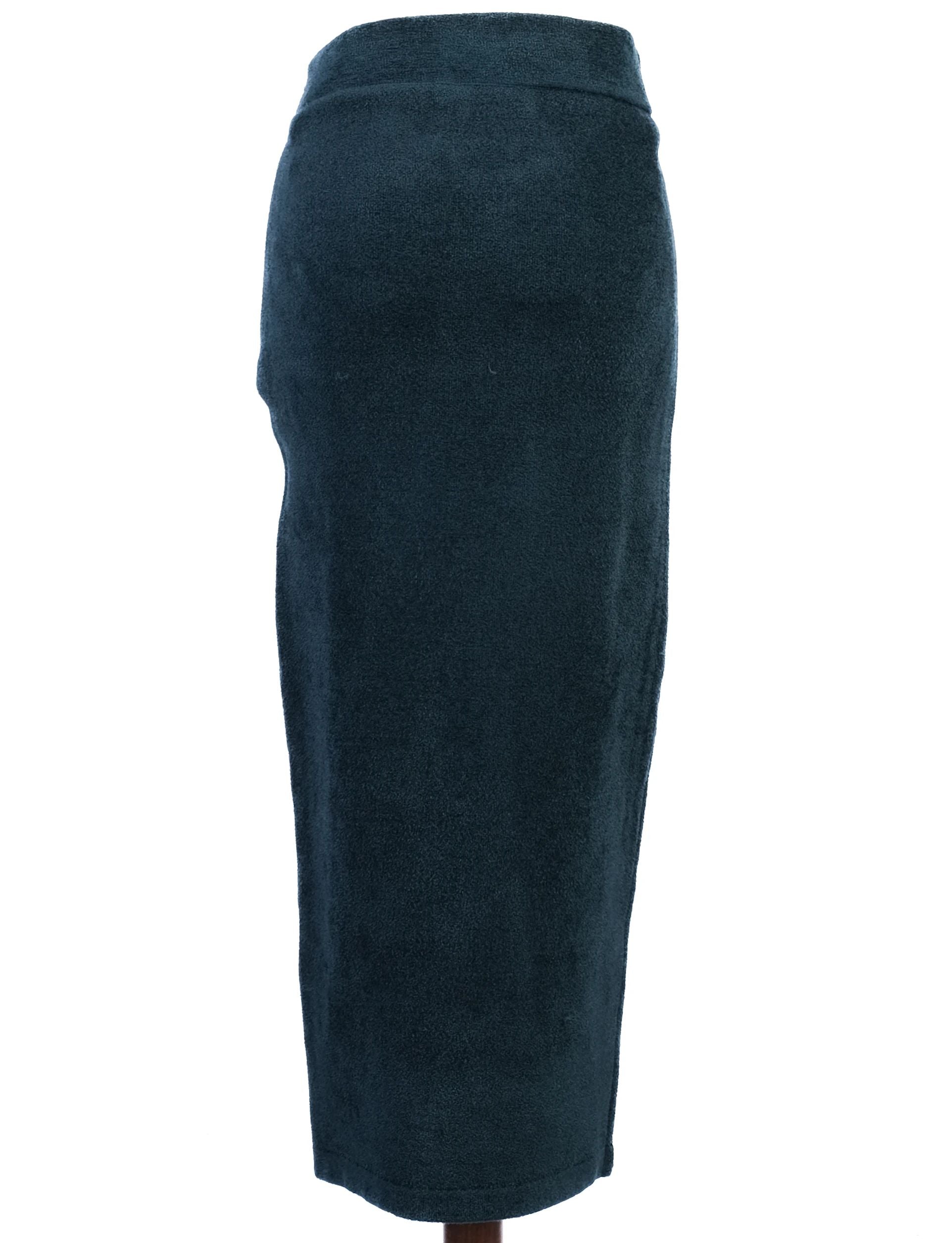 Elisabetta Franchi Green Wool Skirt Size S - Excellent Condition