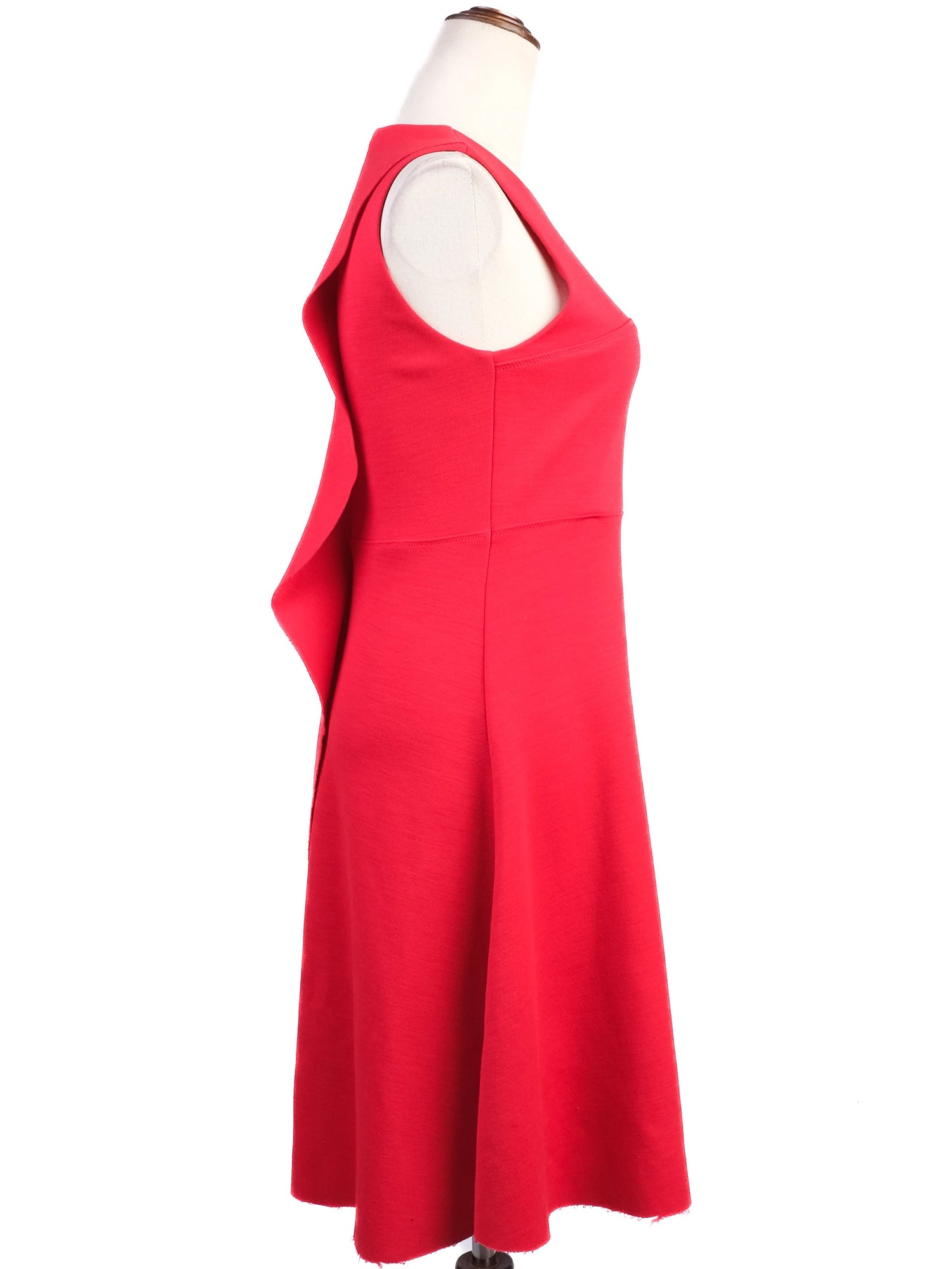 Joseph Red Wool Sleeveless Dress Size S - Excellent Condition