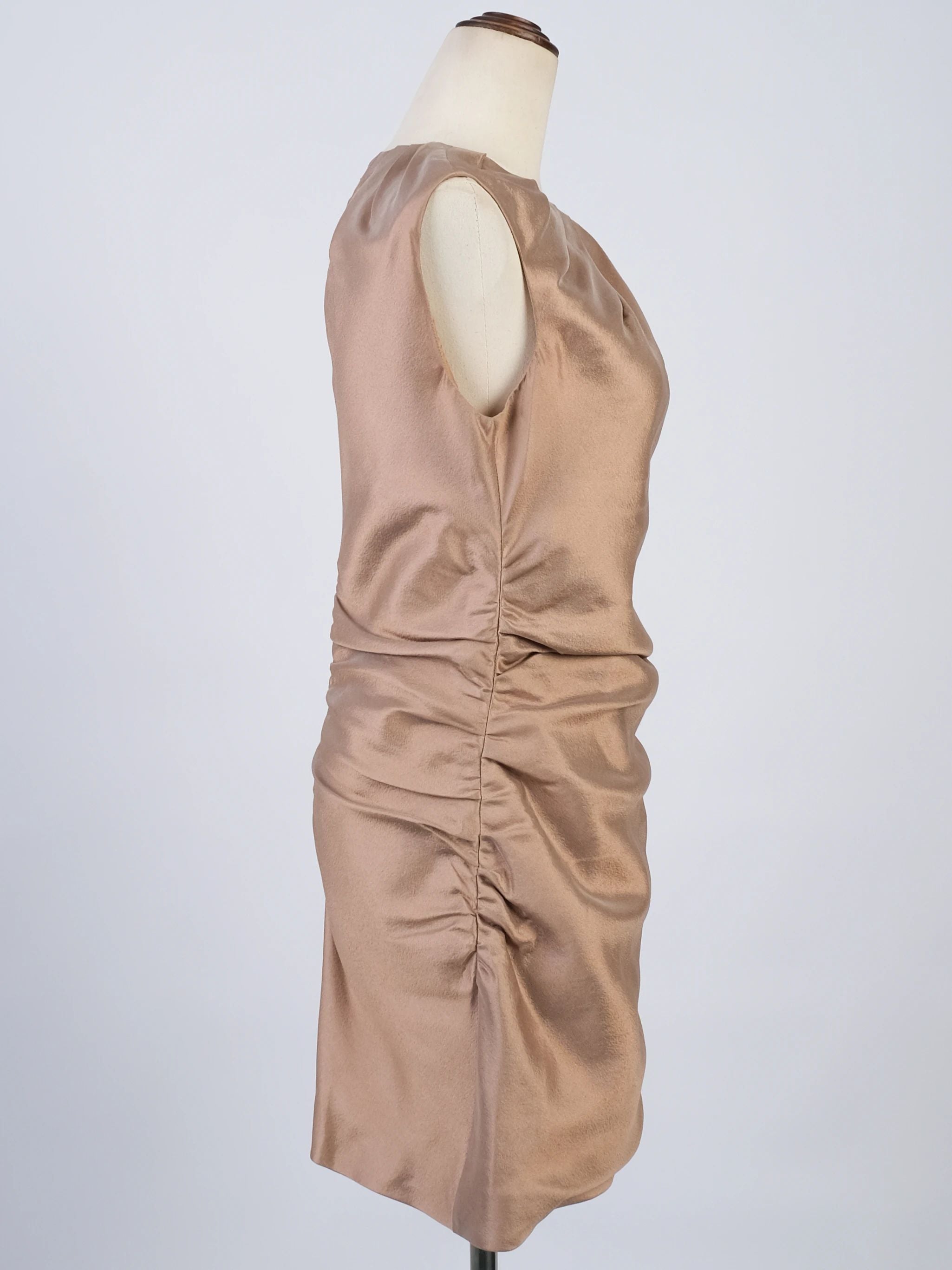 Excellent Prada Gray Wool Sleeveless Dress Size XS