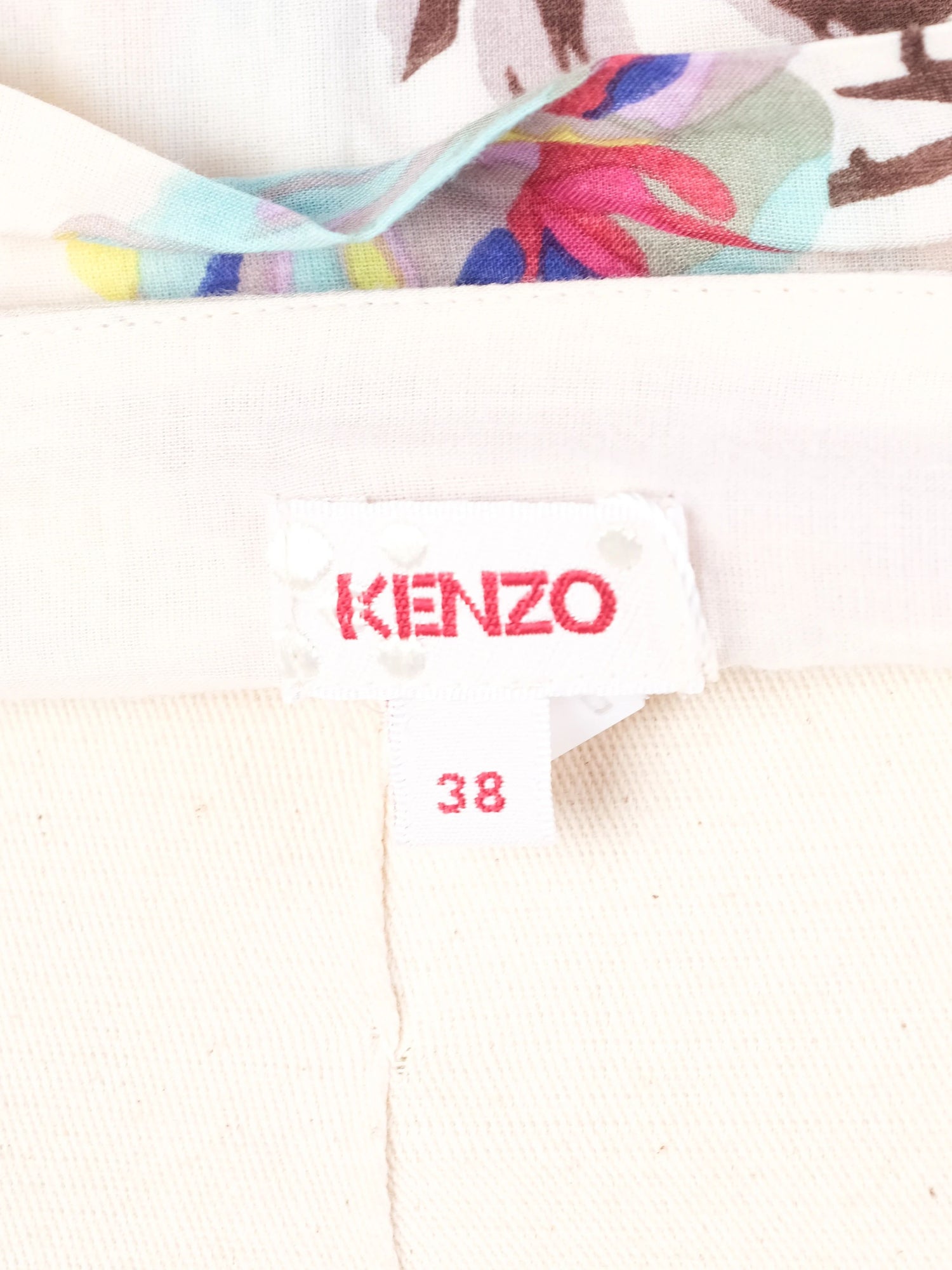 EXCELLENT Kenzo Floral Maxi Dress Size M Spaghetti Straps Cotton