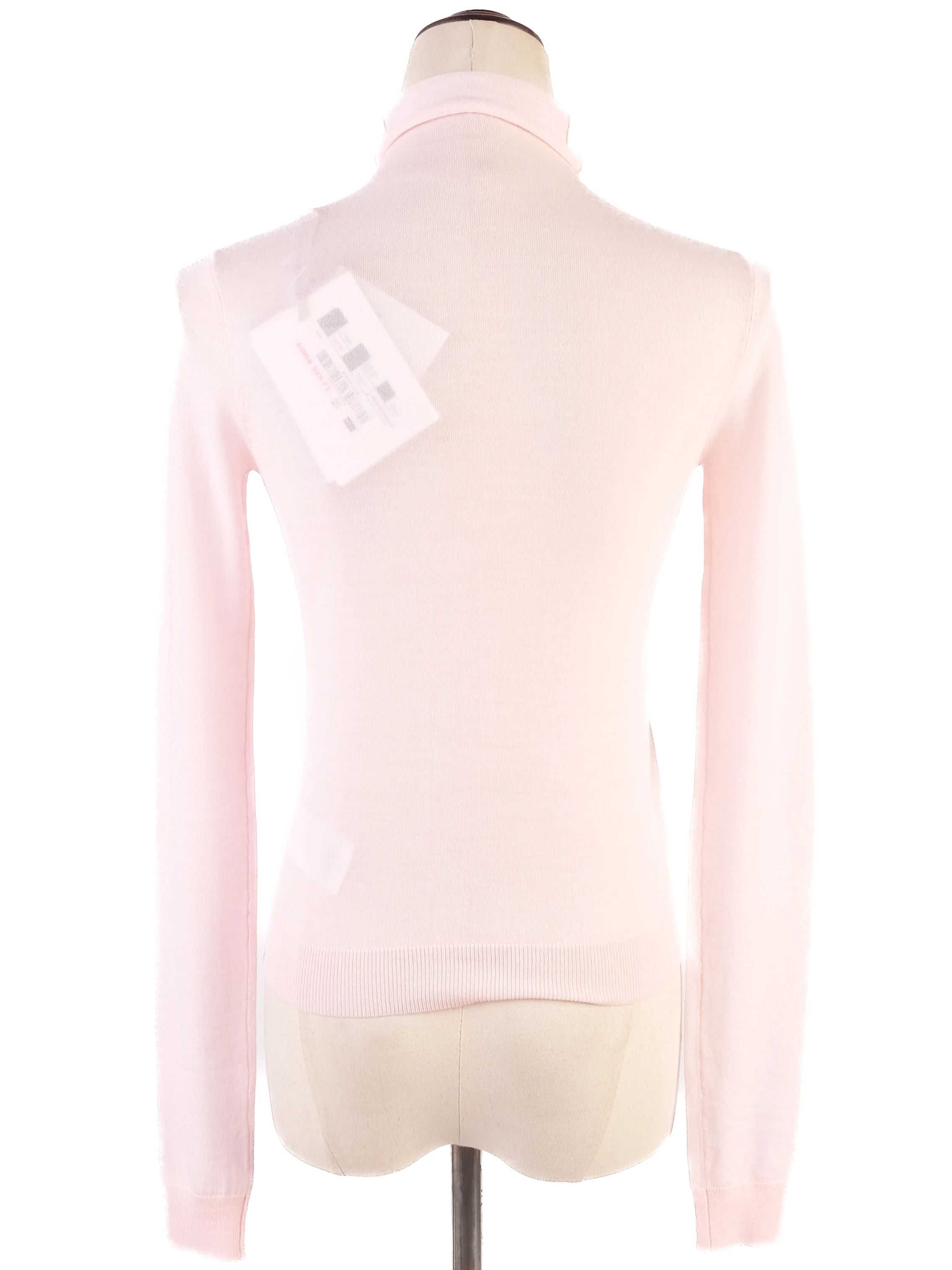 Excellent Miss Sixty Pink Wool Turtleneck Sweater Size XXS