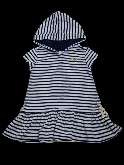 Good Juicy Couture Kids Hooded Dress White Cotton Size 7