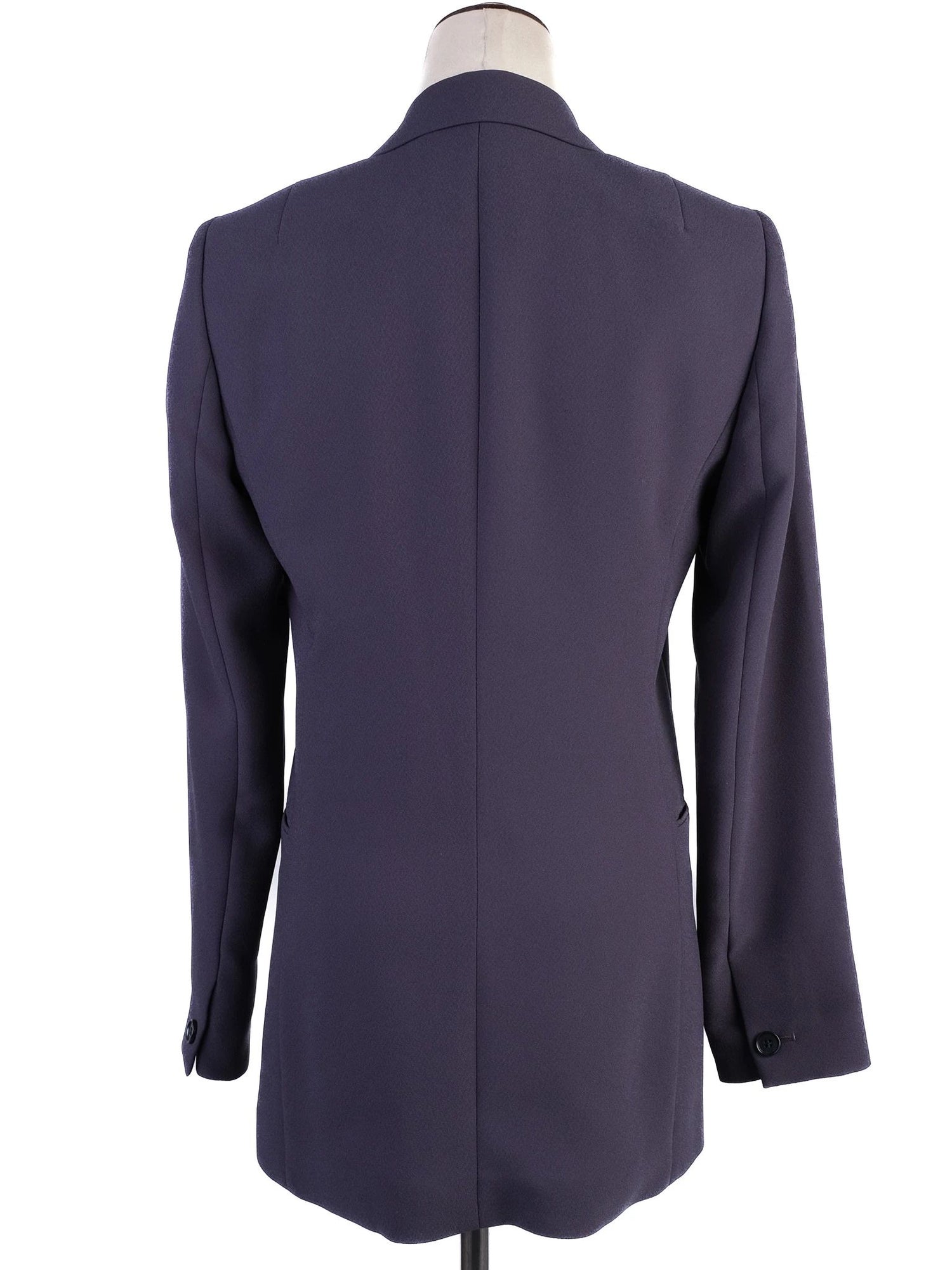 Excellent Reiss Gray Polyester Blazer Double-Breasted Size XXS