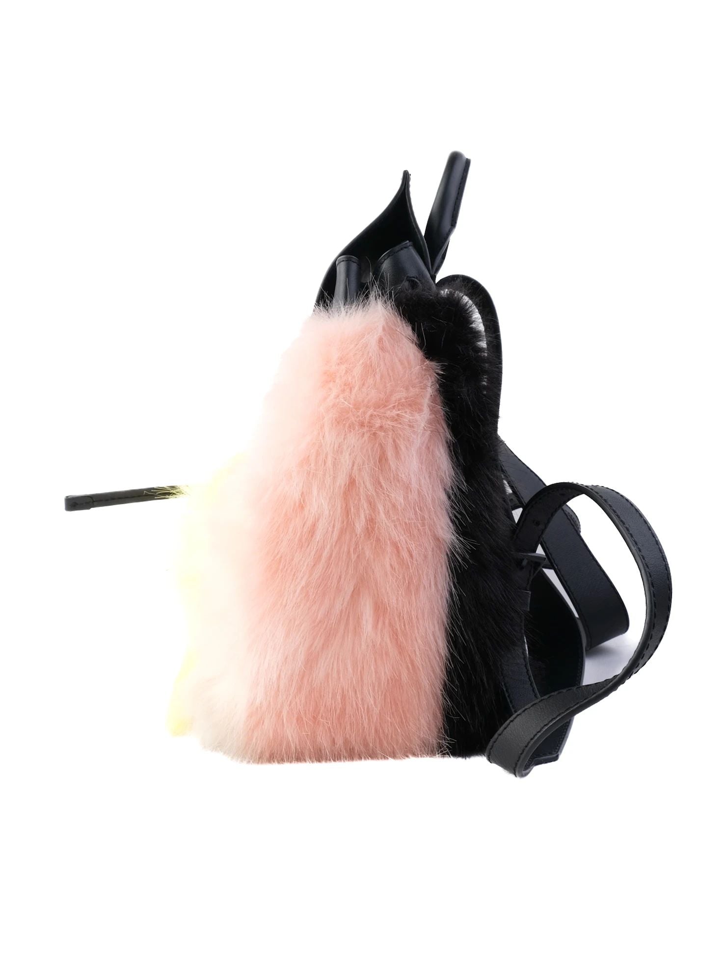 Excellent Kendall+Kylie Multicolored Faux Fur and Leather Backpack