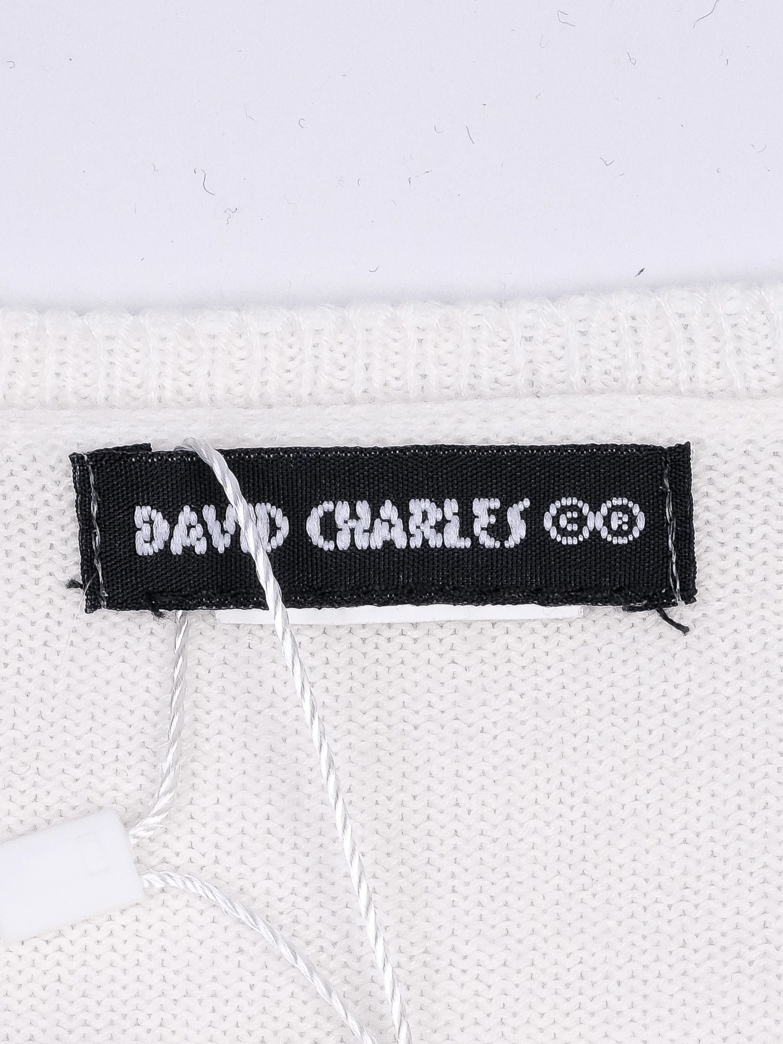 Excellent DAVID CHARLES White Cotton Kids Bolero Cardigan Size 4