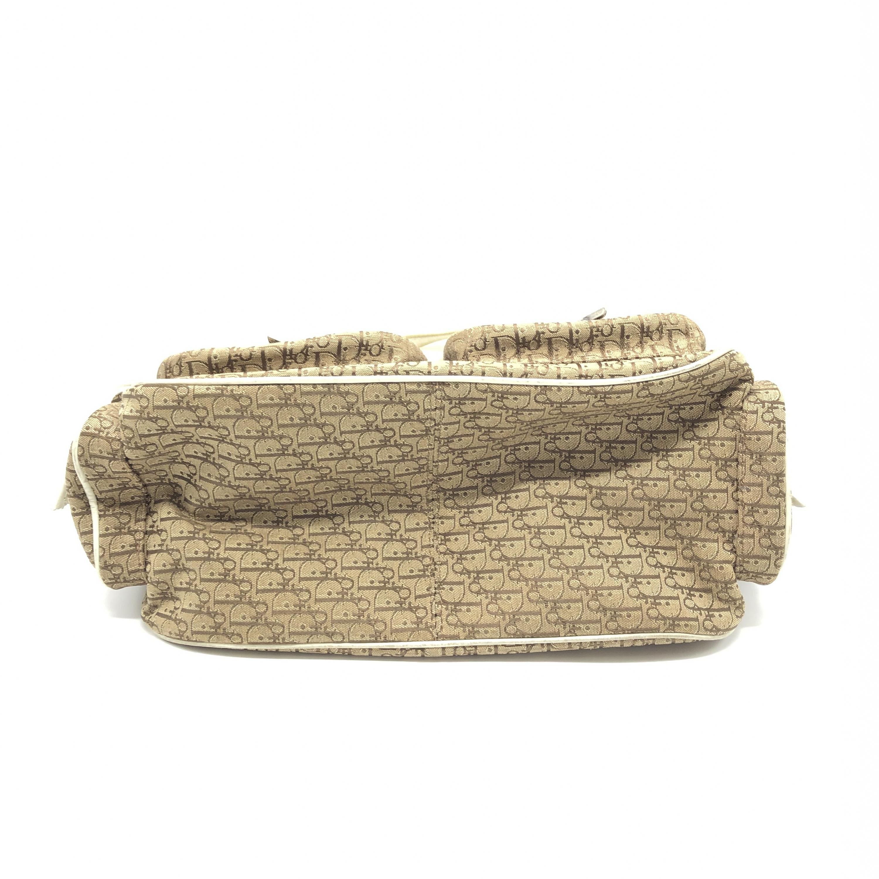Dior Trotter Monogram Canvas Shoulder Bag