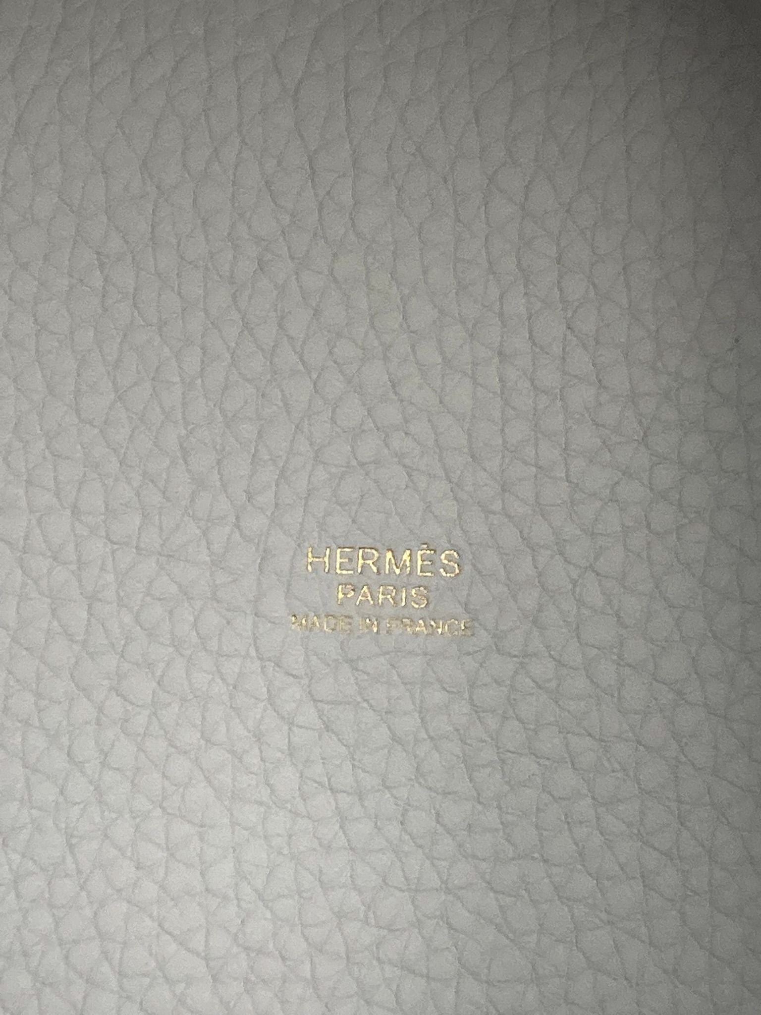 Hermes Lightblue Picotin PM,Taurillon Clemence GHW  B Stamp