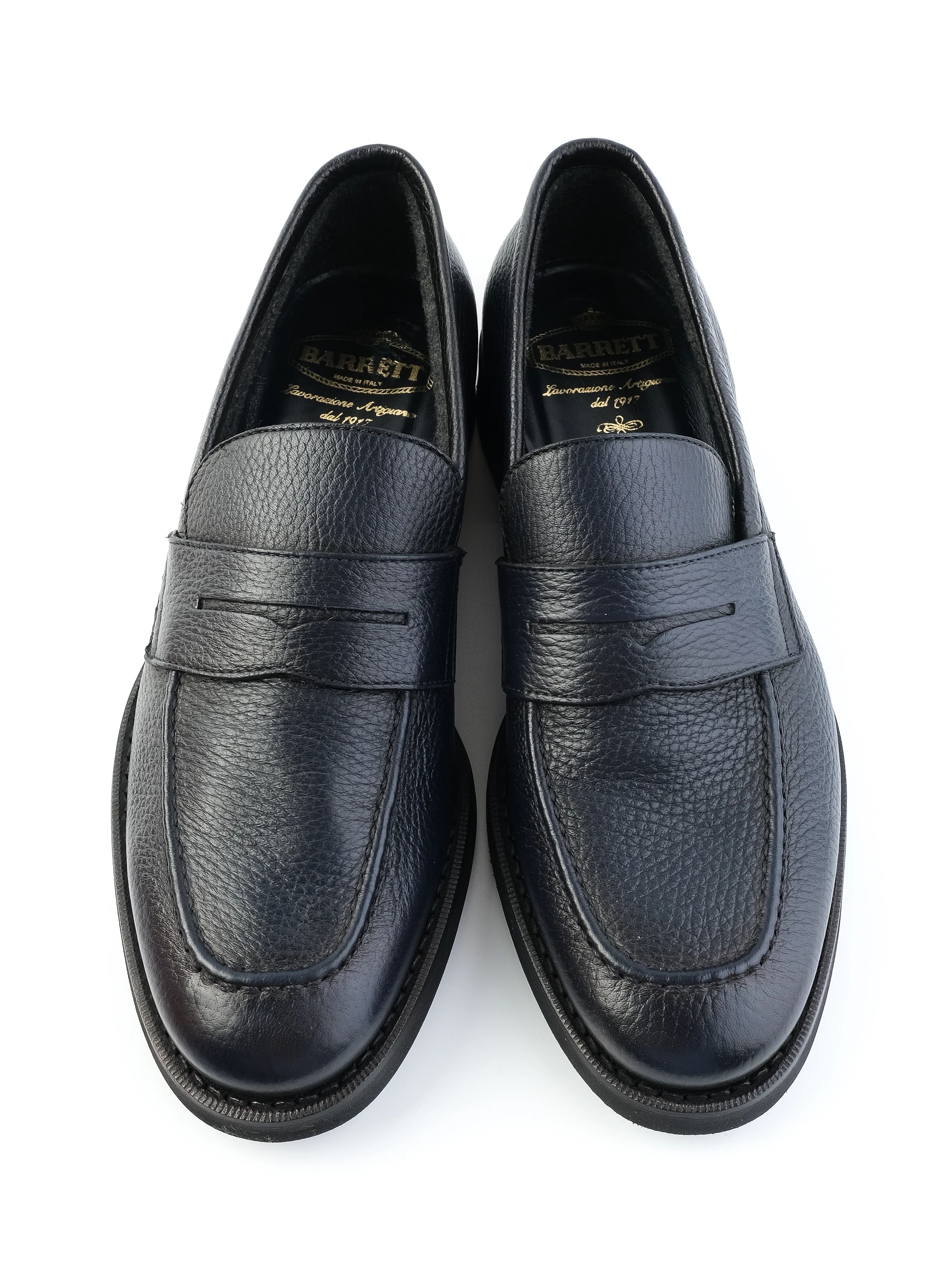 NEW Sleek Blue Leather Loafers for Men Size 40