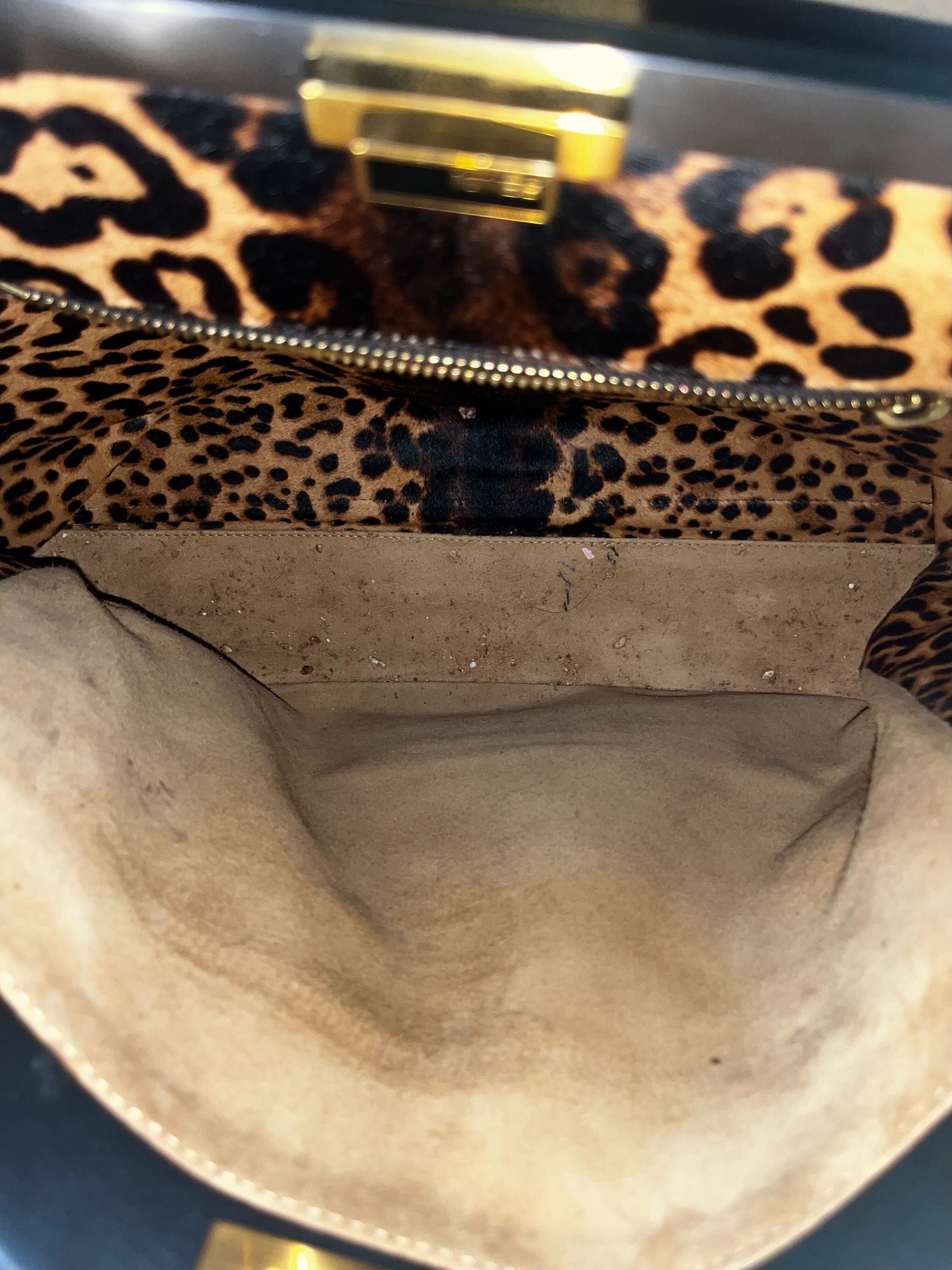 Fendi Peekaboo, Calf Leather