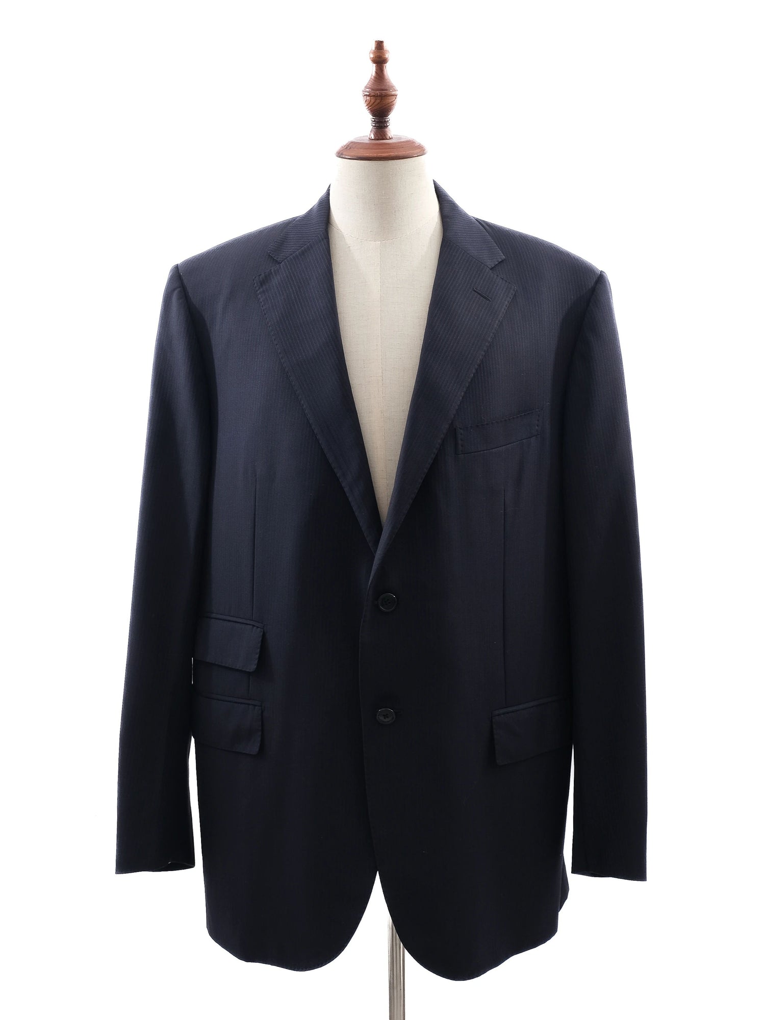 Corneliani Excellent Blue Wool Suit Jacket Size 3XL