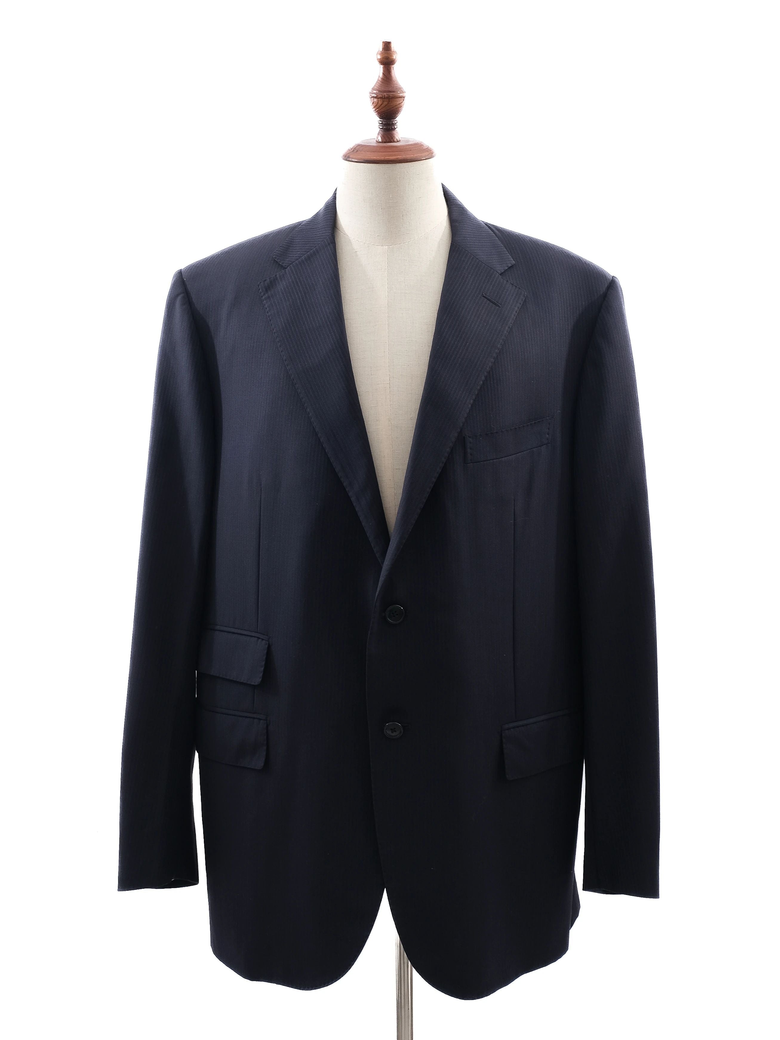 Corneliani Excellent Blue Wool Suit Jacket Size 3XL