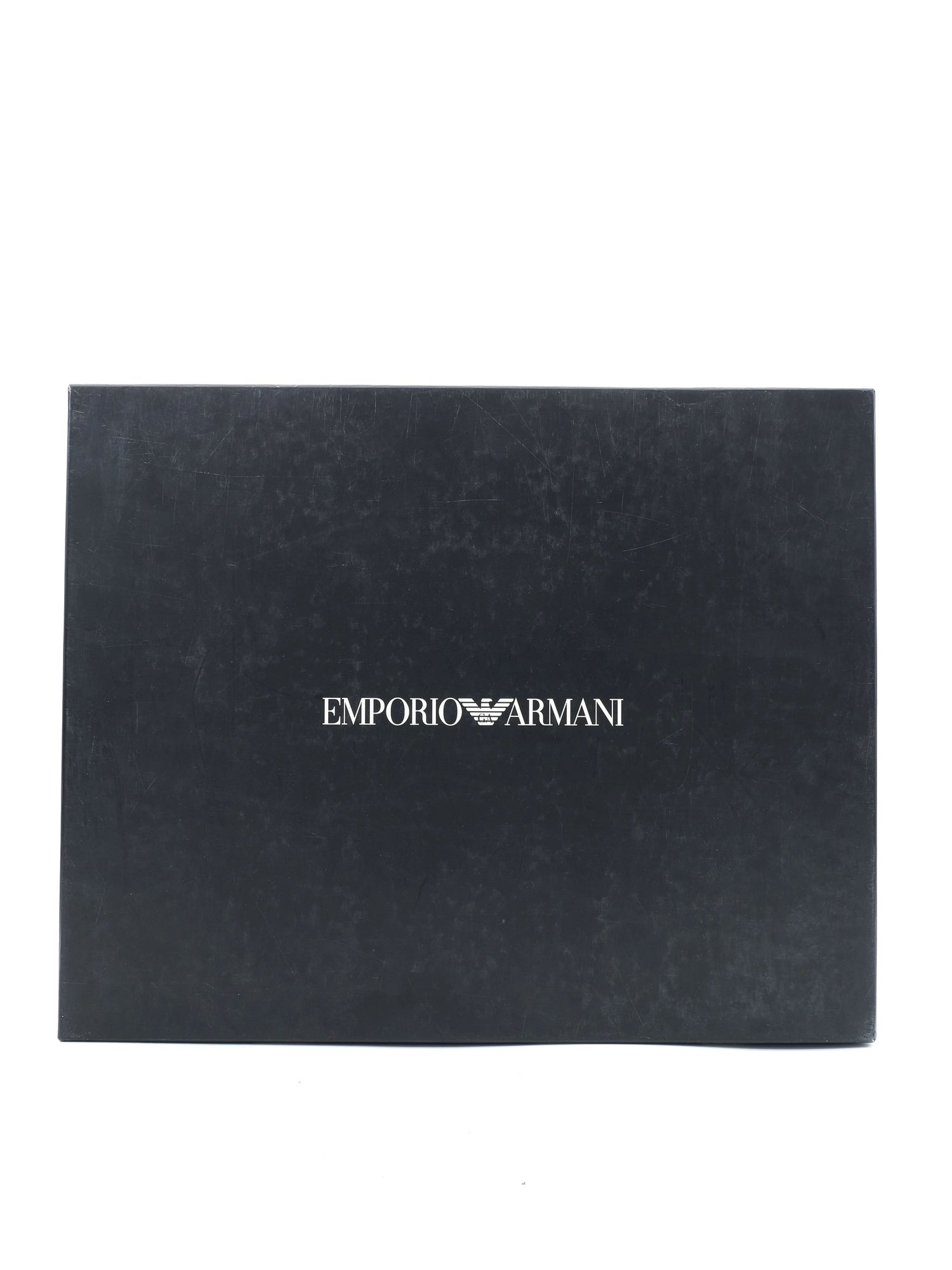 Excellent Emporio Armani Black Leather Boots with Chain Detail Size 40.5