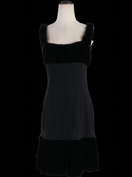 Moschino Black Sleeveless Dress Excellent Condition Viscose