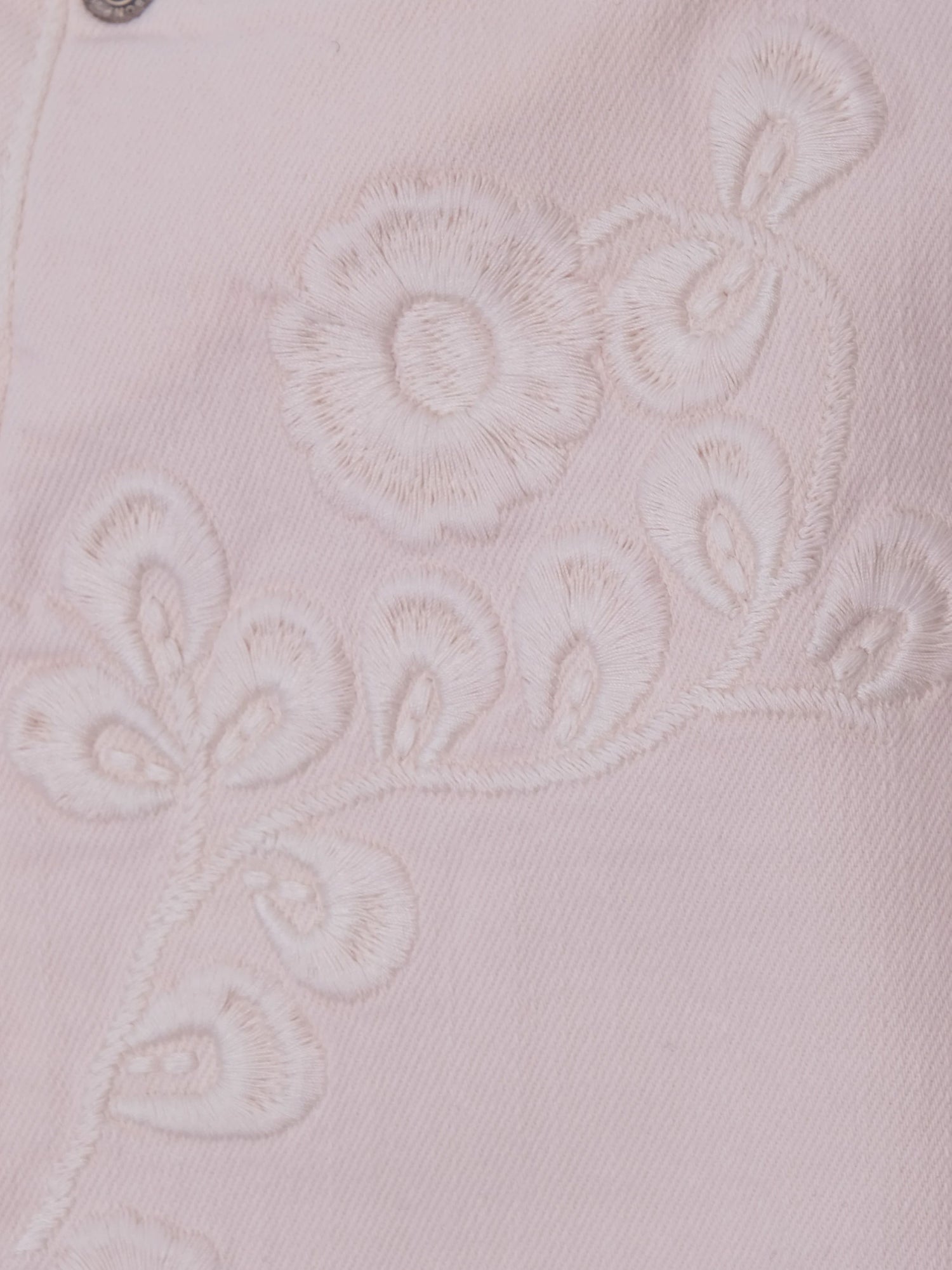 Excellent Bonpoint Pink Cotton Pants Size 10 for Kids with Embroidery