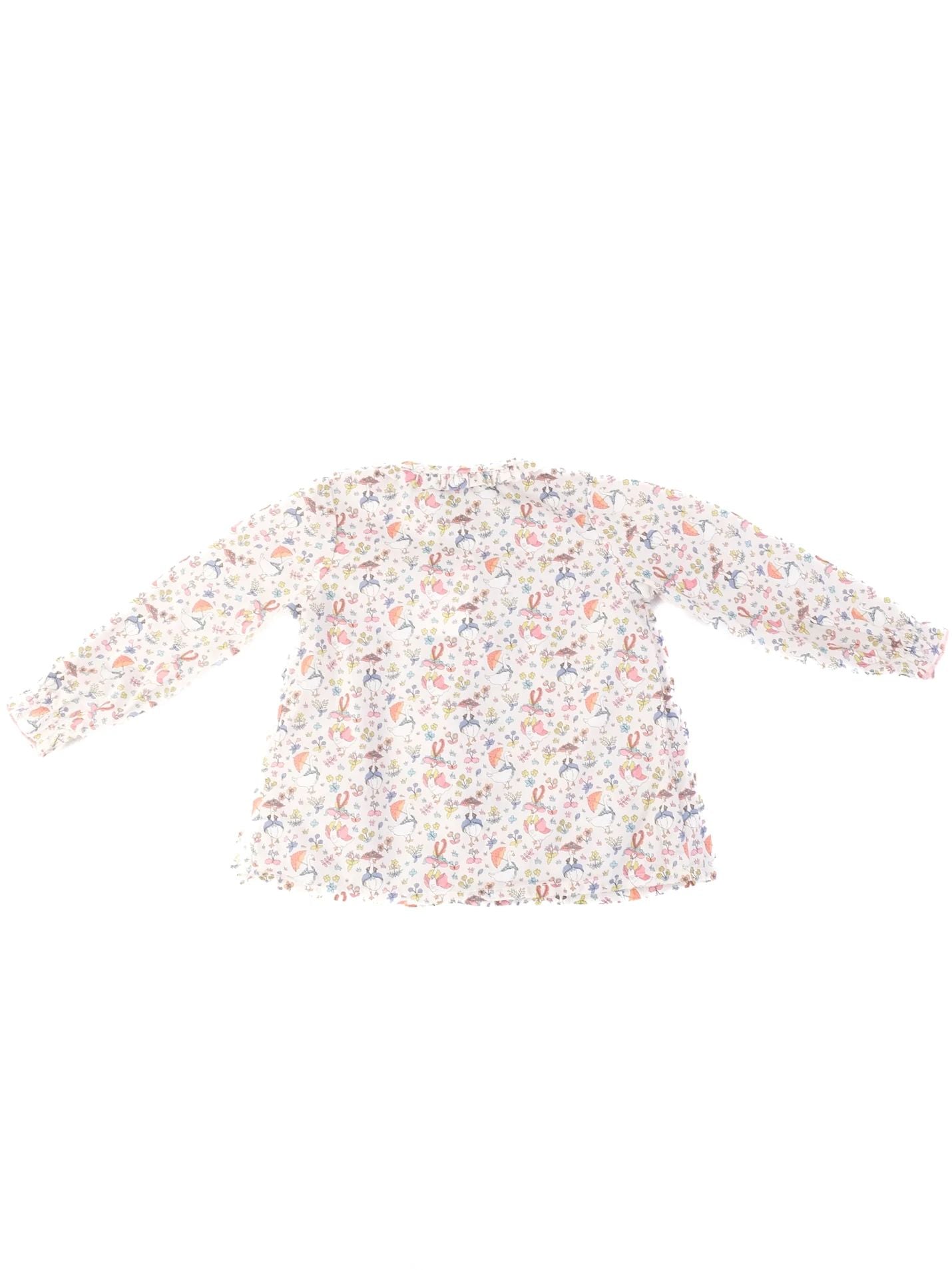 Excellent Fleurisse Kids Blouse 100% Liberty Cotton Size 18/24M