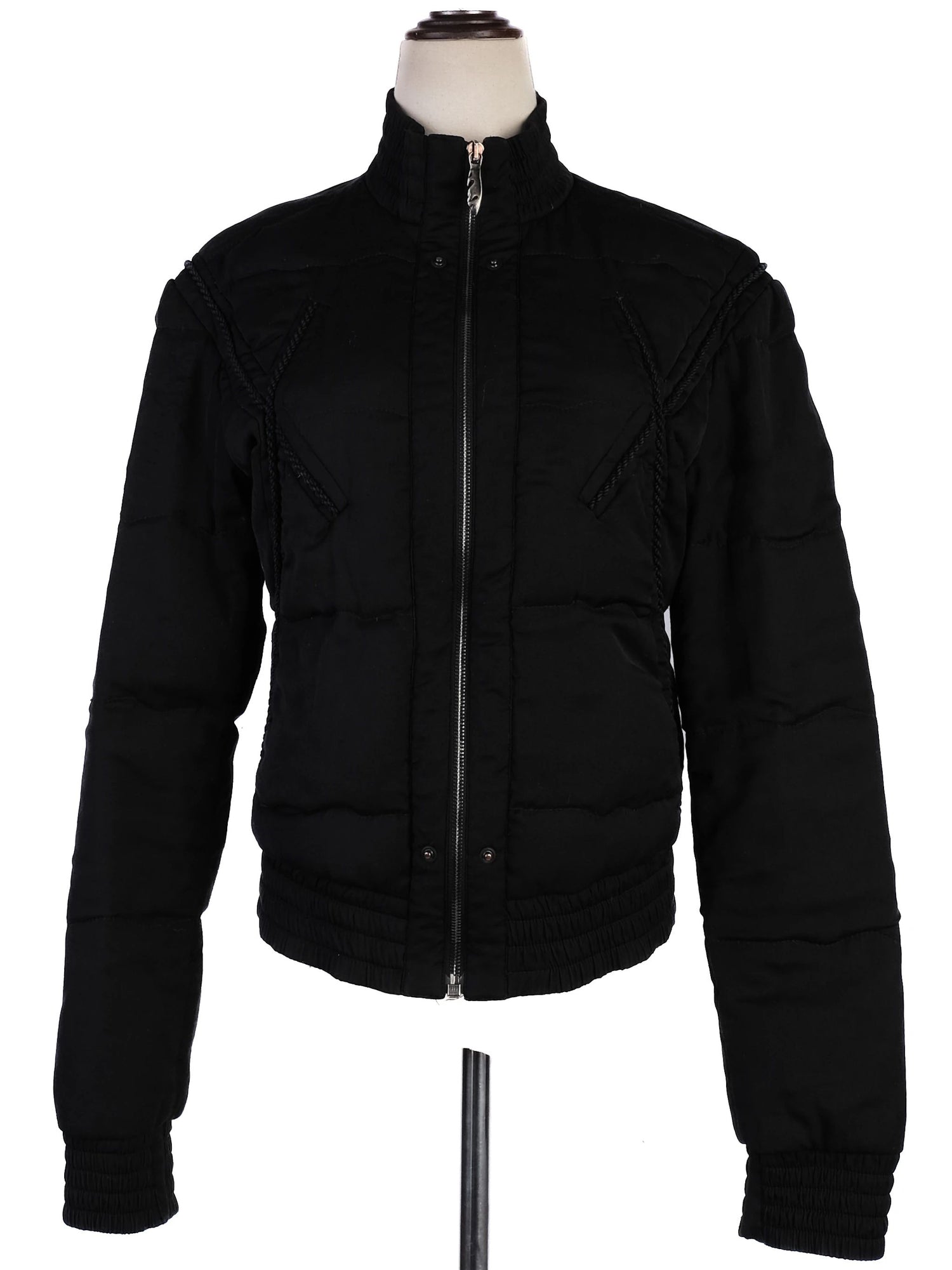 Excellent Nina Ricci Black Quilted Jacket Size S