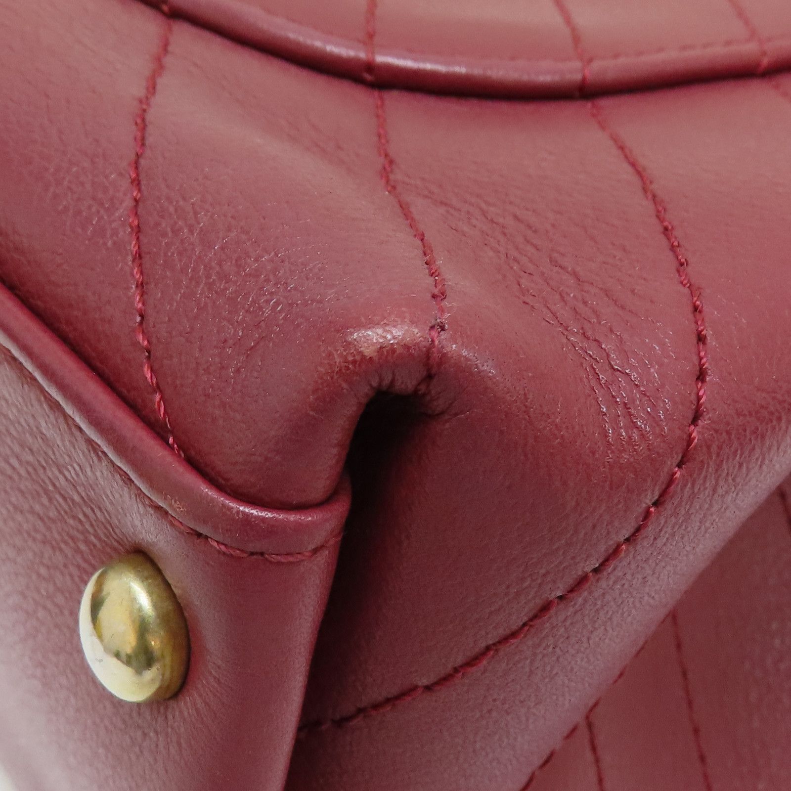 Chanel Small Chevron Chic Top Handle Flap, Calfskin Stitched