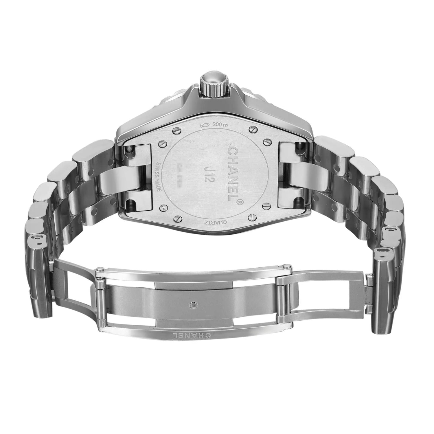 Chanel J12 Chromatic 33mm Titanium Ceramic Grey Dial Ladies Quartz Watch H2978