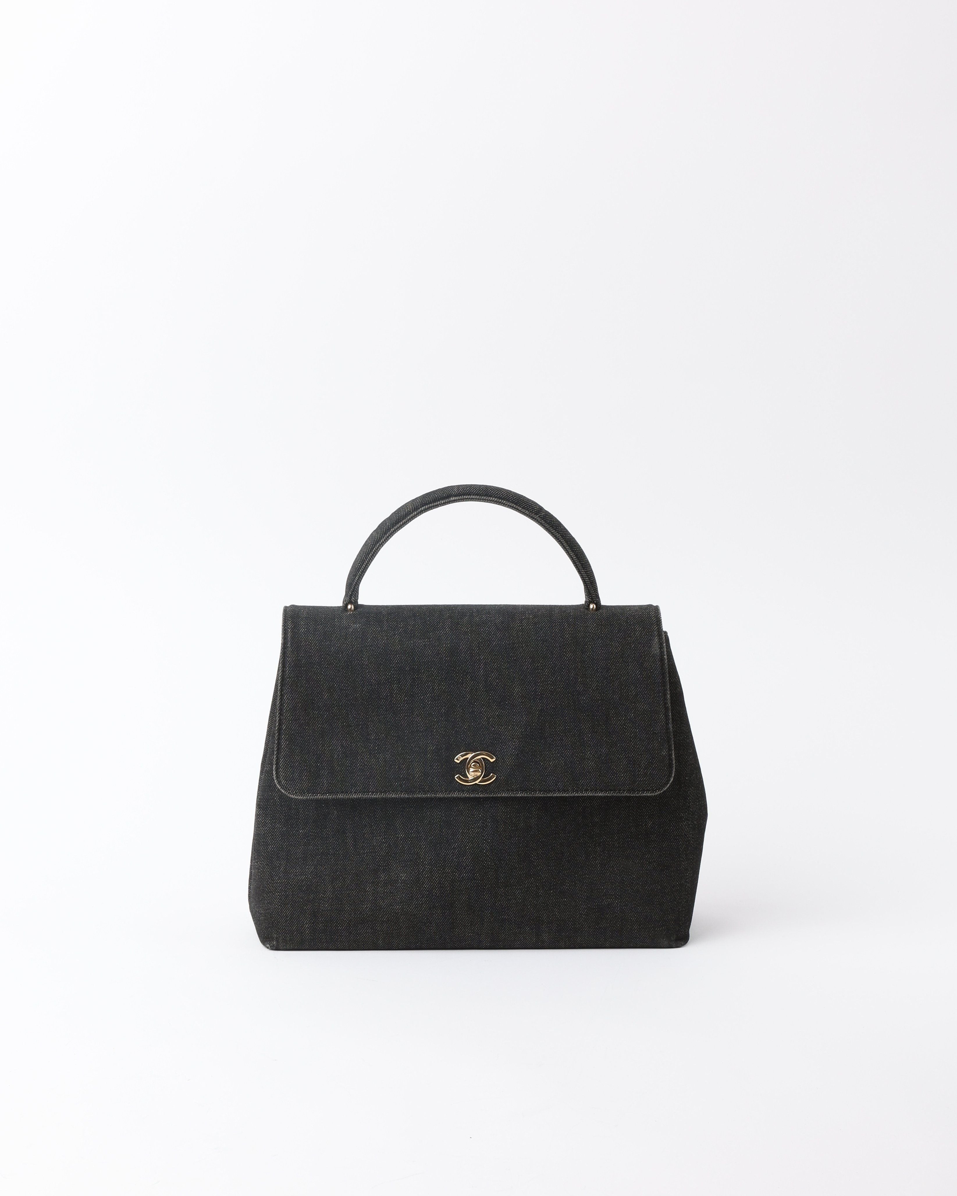 Chanel Kelly Denim Top Handle Bag