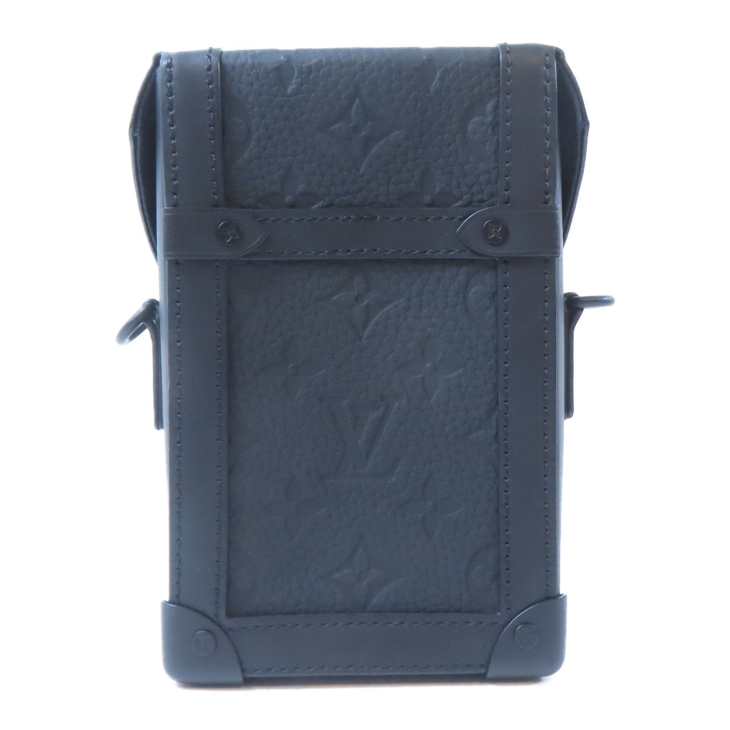 Louis Vuitton Monogram Taurillon Vertical Trunk Shoulder Bag Black Shoulder Bag M 82070