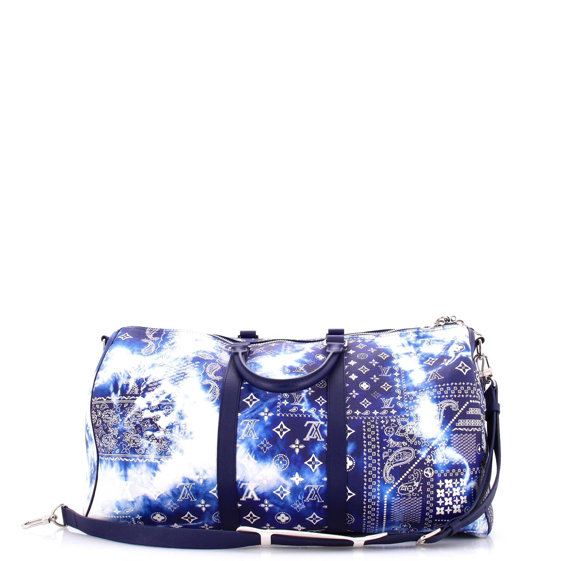 Louis Vuitton Keepall Bandouliere Bag Limited Edition Monogram Bandana Leather 50