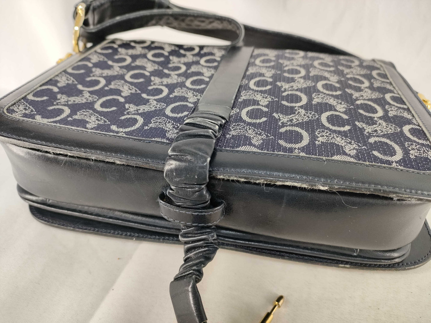 Celine C Saluki Carriage Shoulder Bag