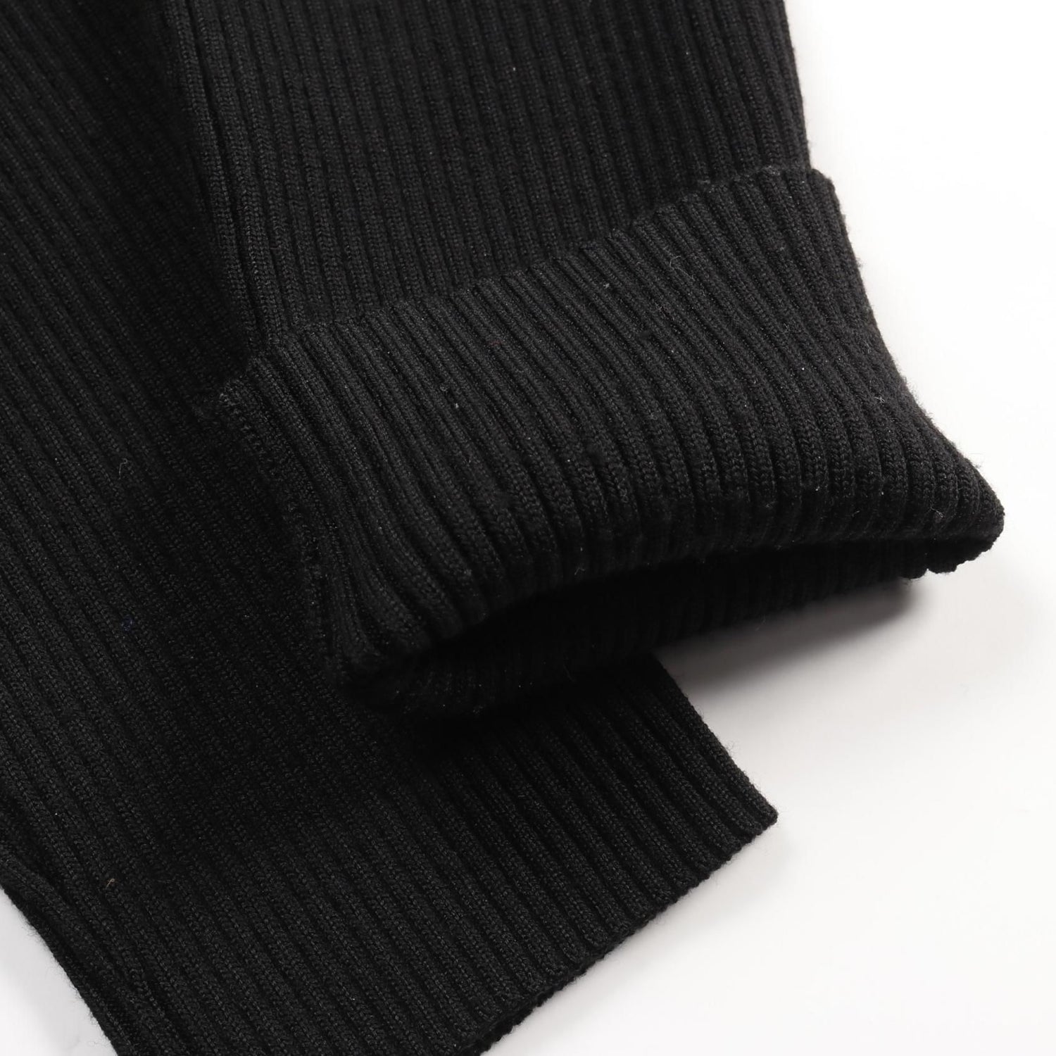 Chanel Black Coco Mark Clover Knit Rayon Wool P 64687k 60670