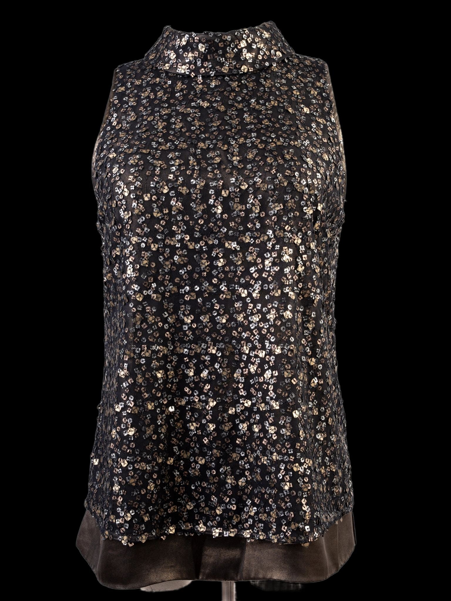 Karen Millen Excellent Sleeveless Top M Combined Color Polyester