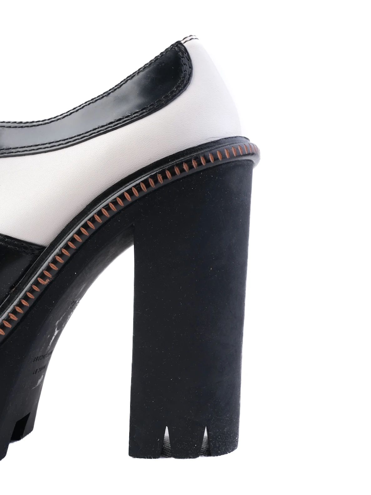 Excellent Marc Jacobs Platform Heels Leather Lace-Up Size 36.5