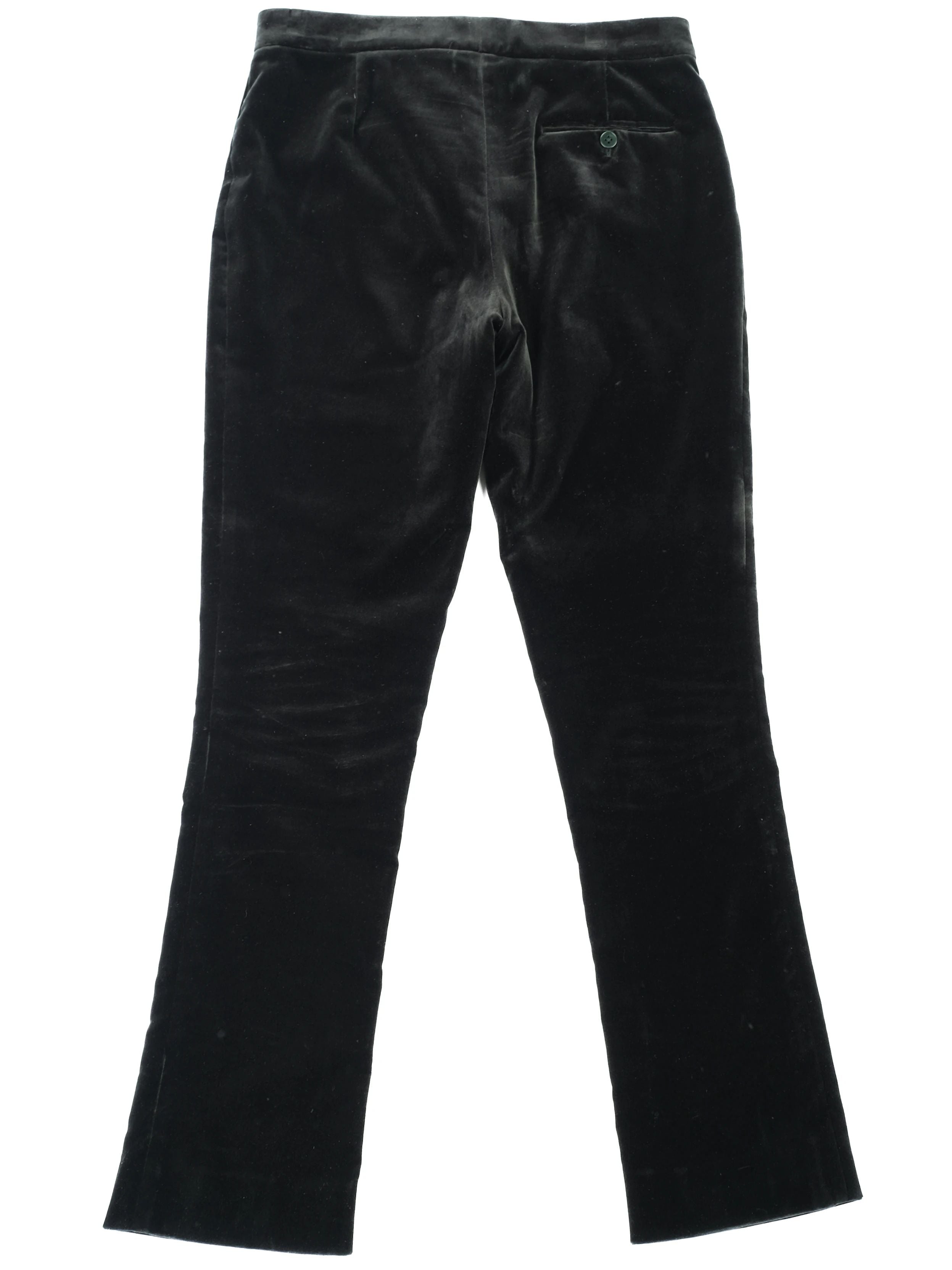 Excellent Ralph Lauren Green Velvet Pants Size 6 Made in Italy