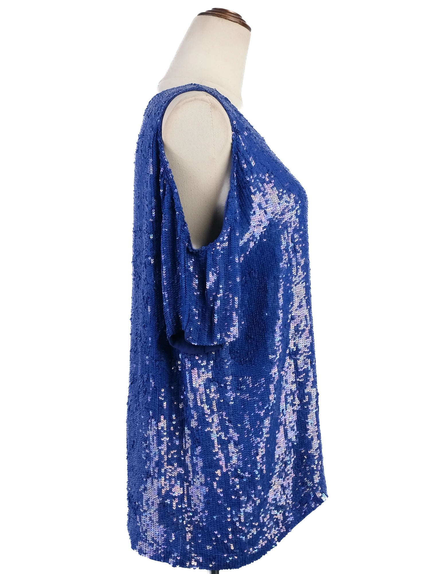 Excellent P.A.R.O.S.H. Blue Sequin Top Women&