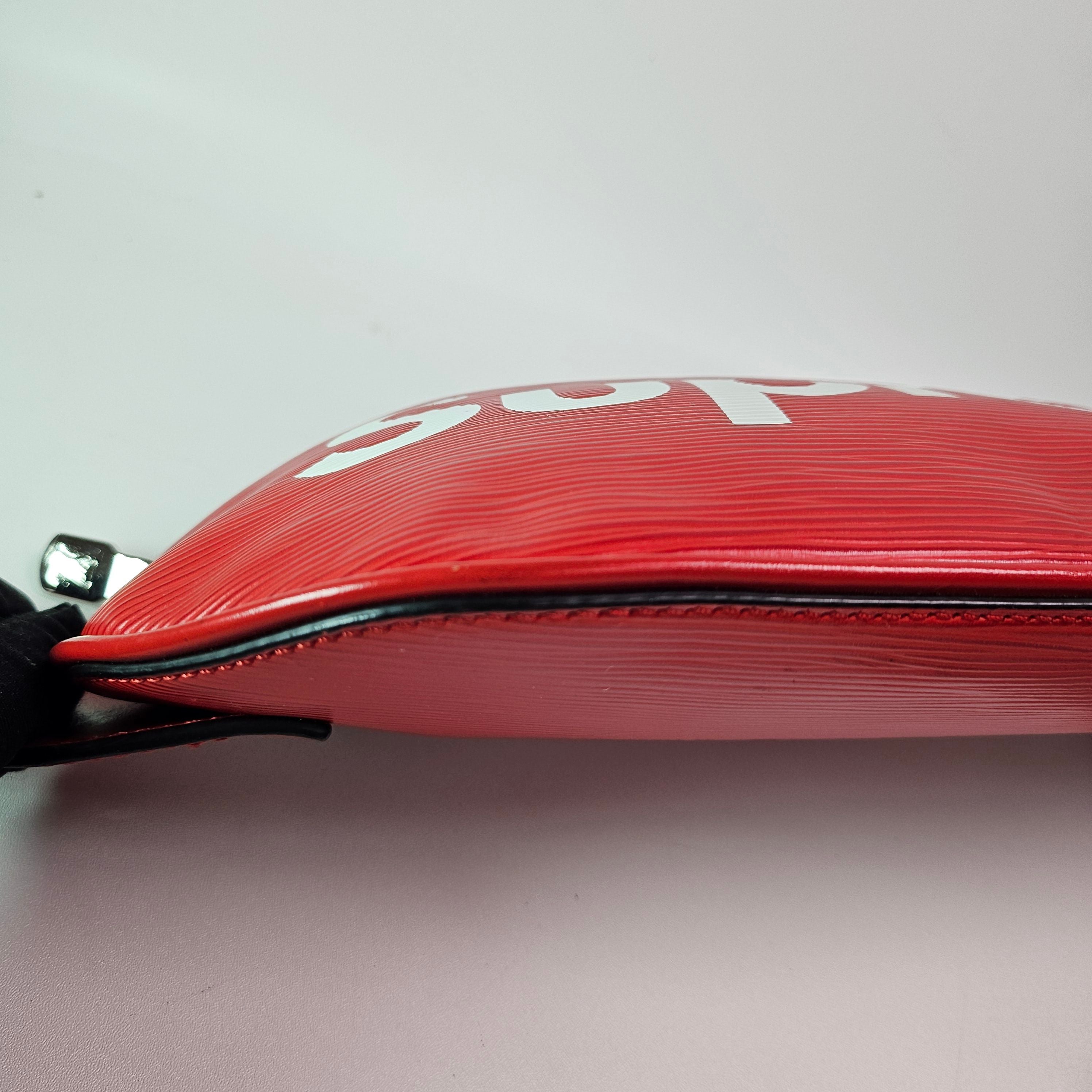 Louis Vuitton Supreme Red White Epi Bumbag