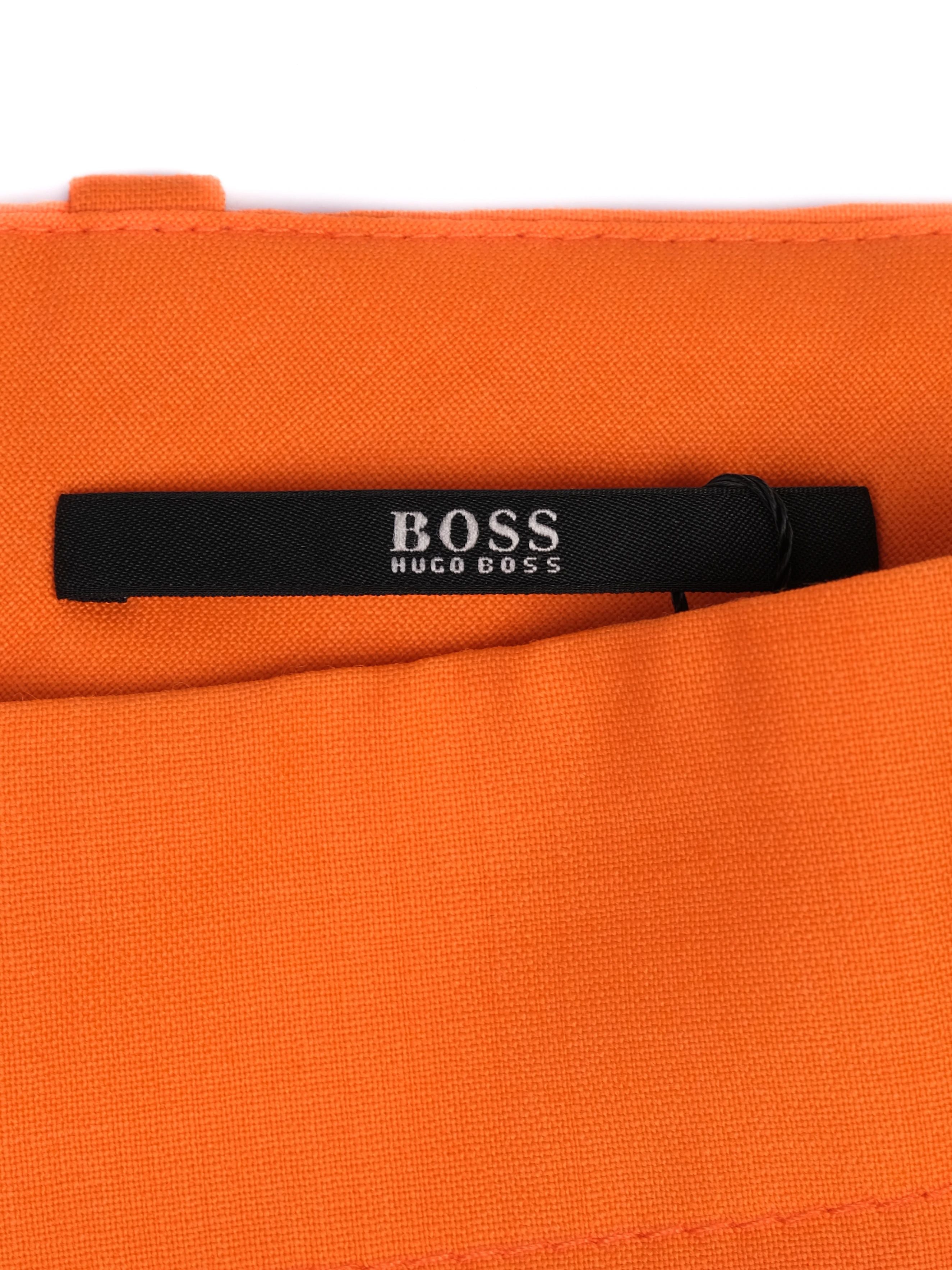 Excellent Hugo Boss Orange Wool Pants Women Size L
