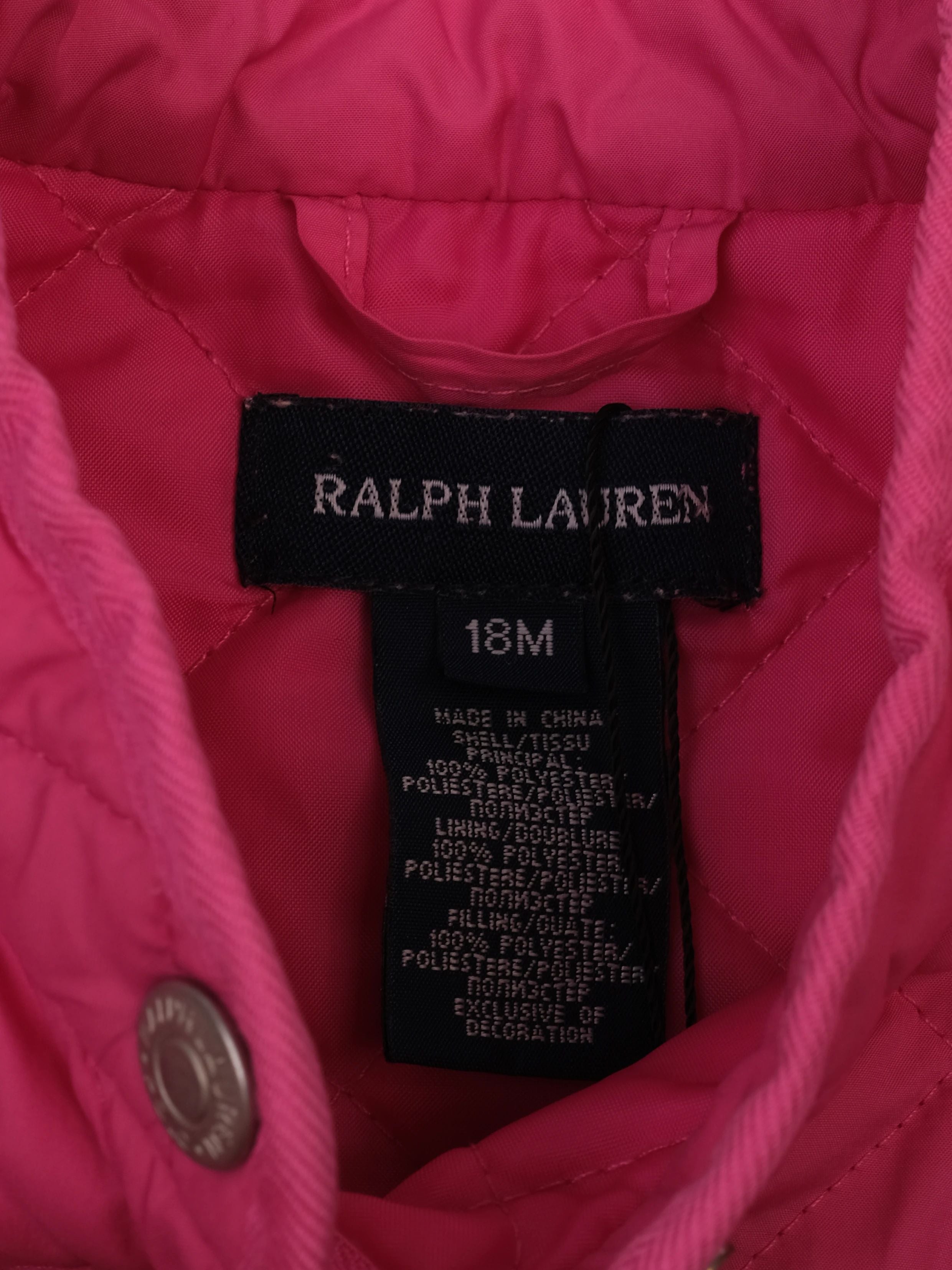 Excellent Ralph Lauren Pink Quilted Jacket for Kids Size 18M