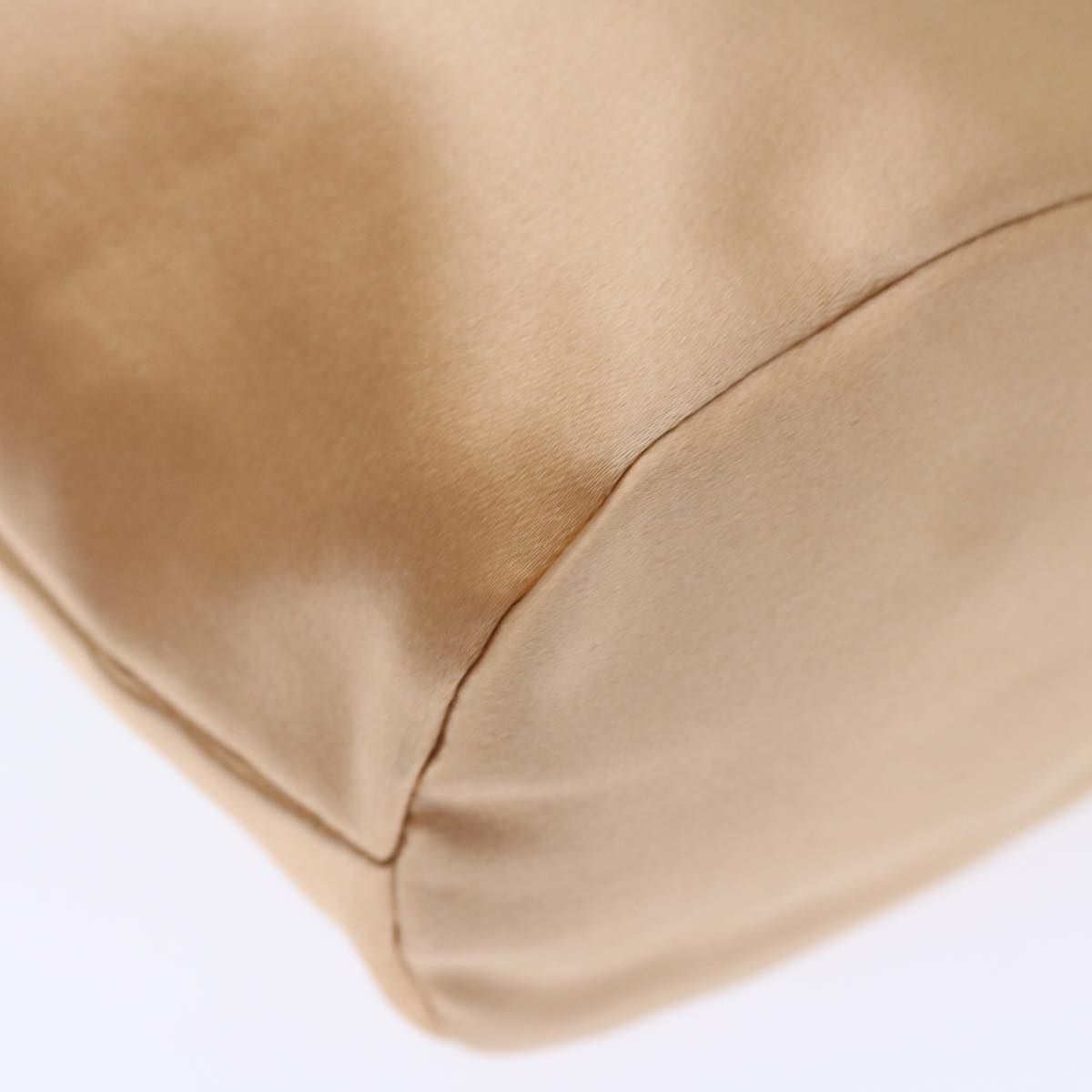 Bottega Veneta Hand Bag Satin Pink Gold Auth