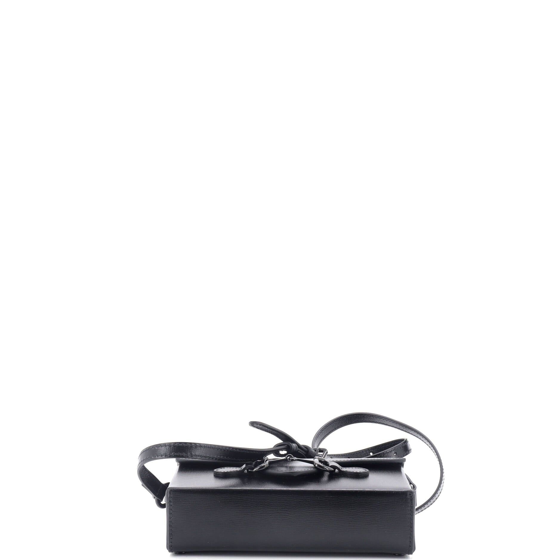 Gucci Horsebit 1955 Flap Crossbody Bag Leather Mini