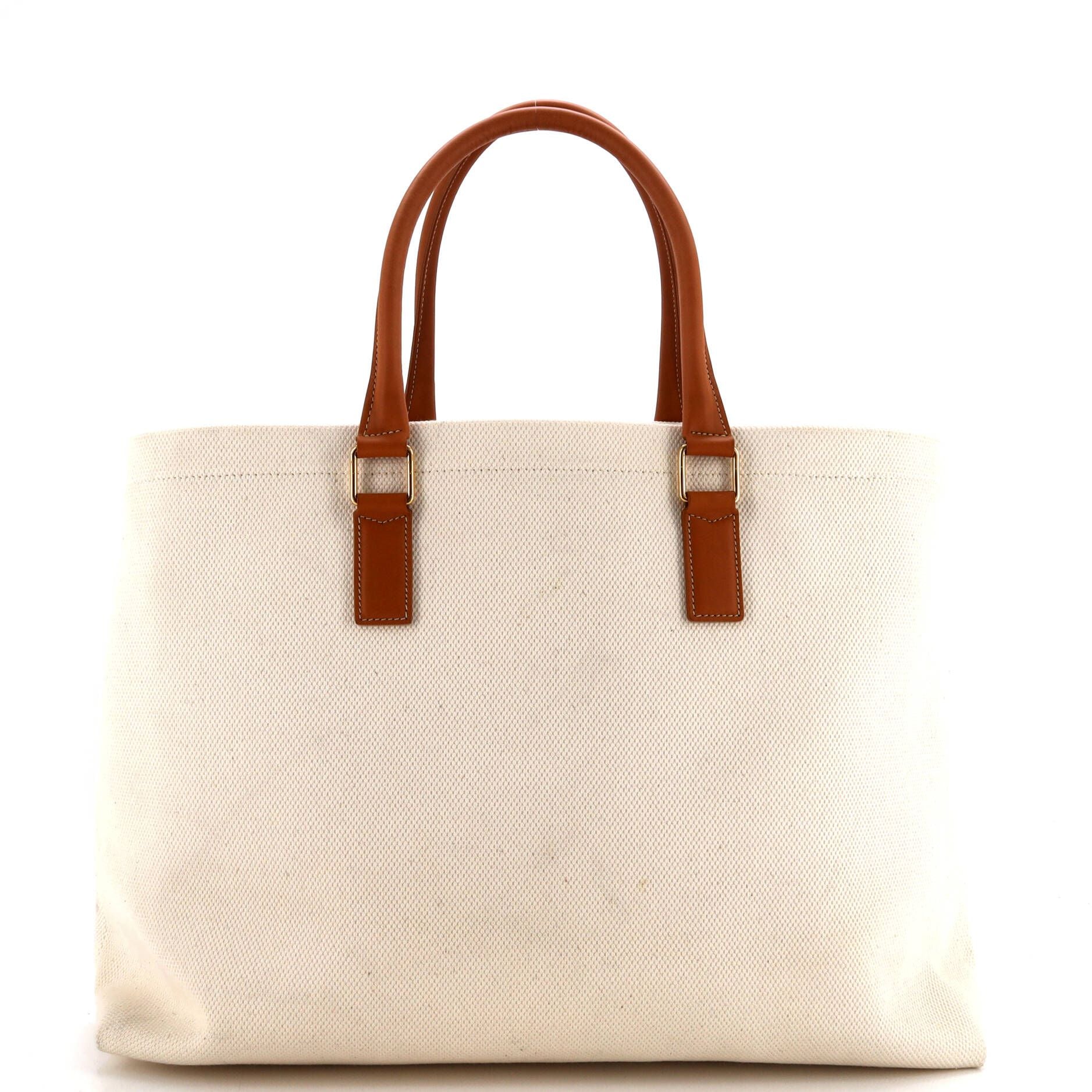Celine Horizontal Cabas Tote Canvas With Leather