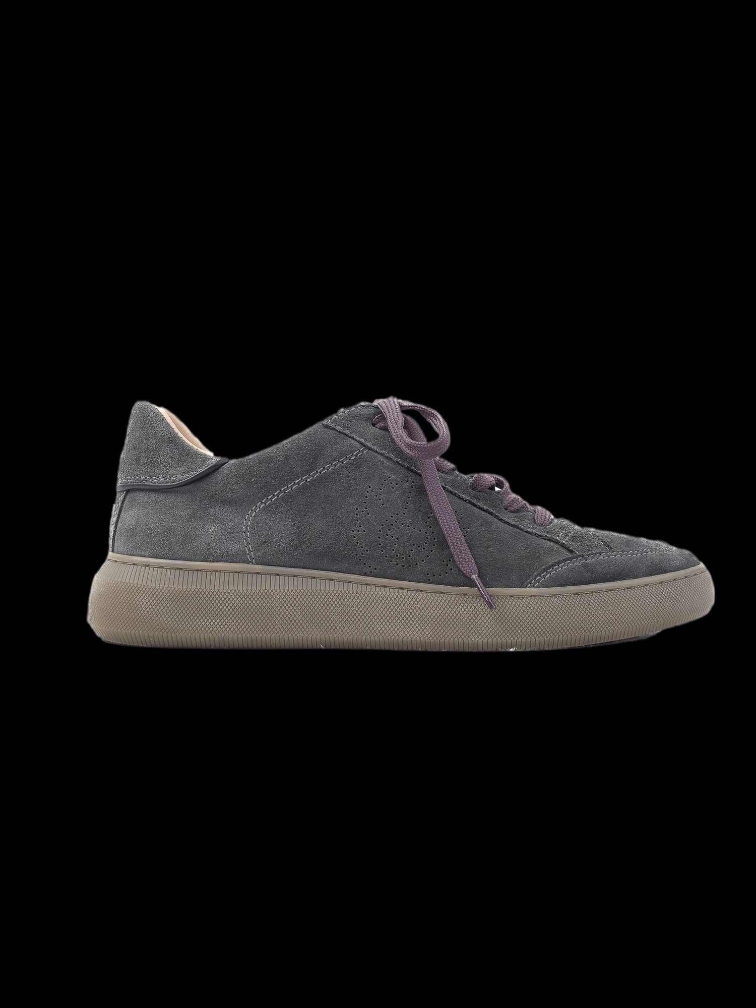 Perfect BELSTAFF Gray Leather Sneakers Size 42.5 for Men